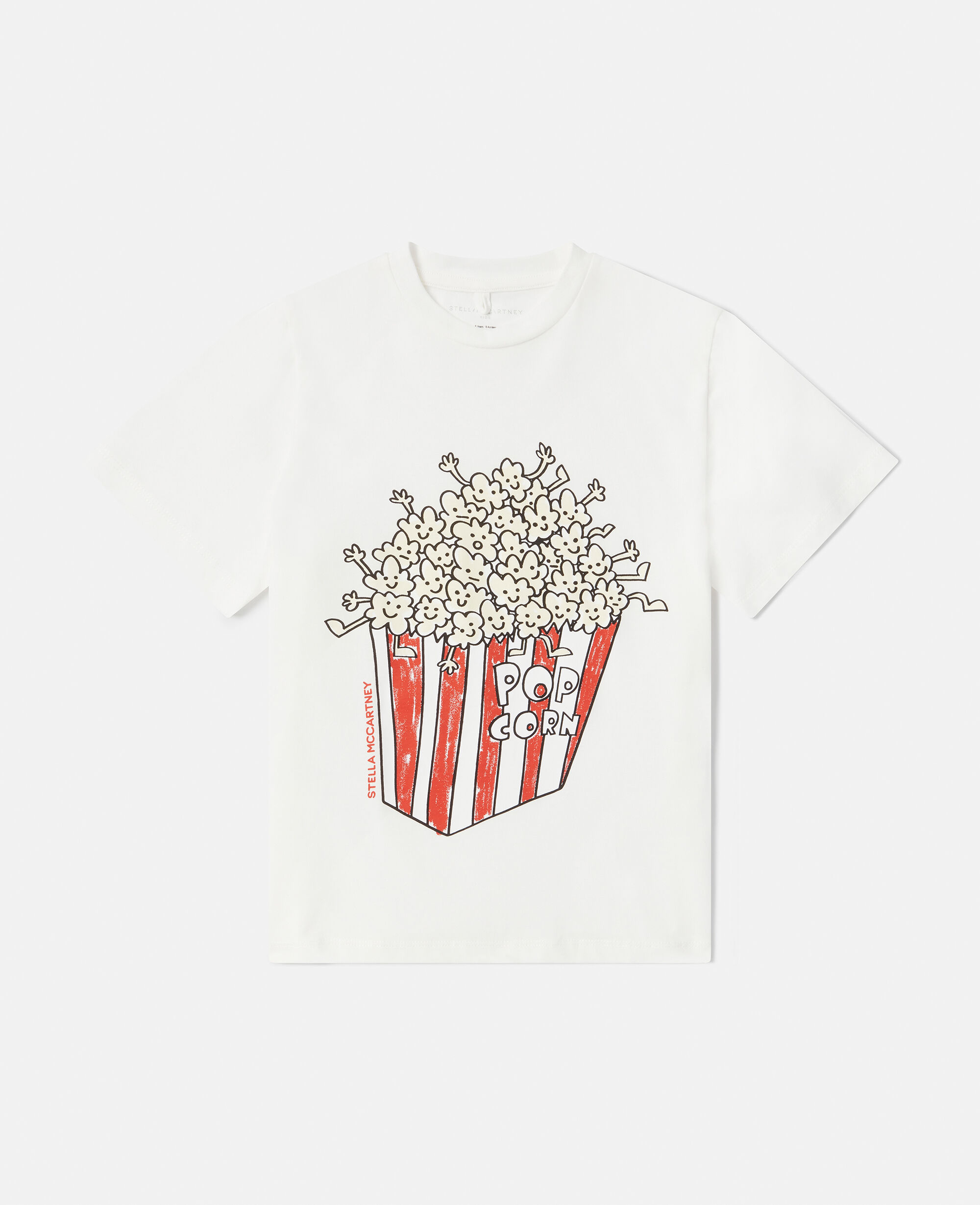 Kids ホワイト ポップコーンプリント Tシャツ | Stella McCartney JP