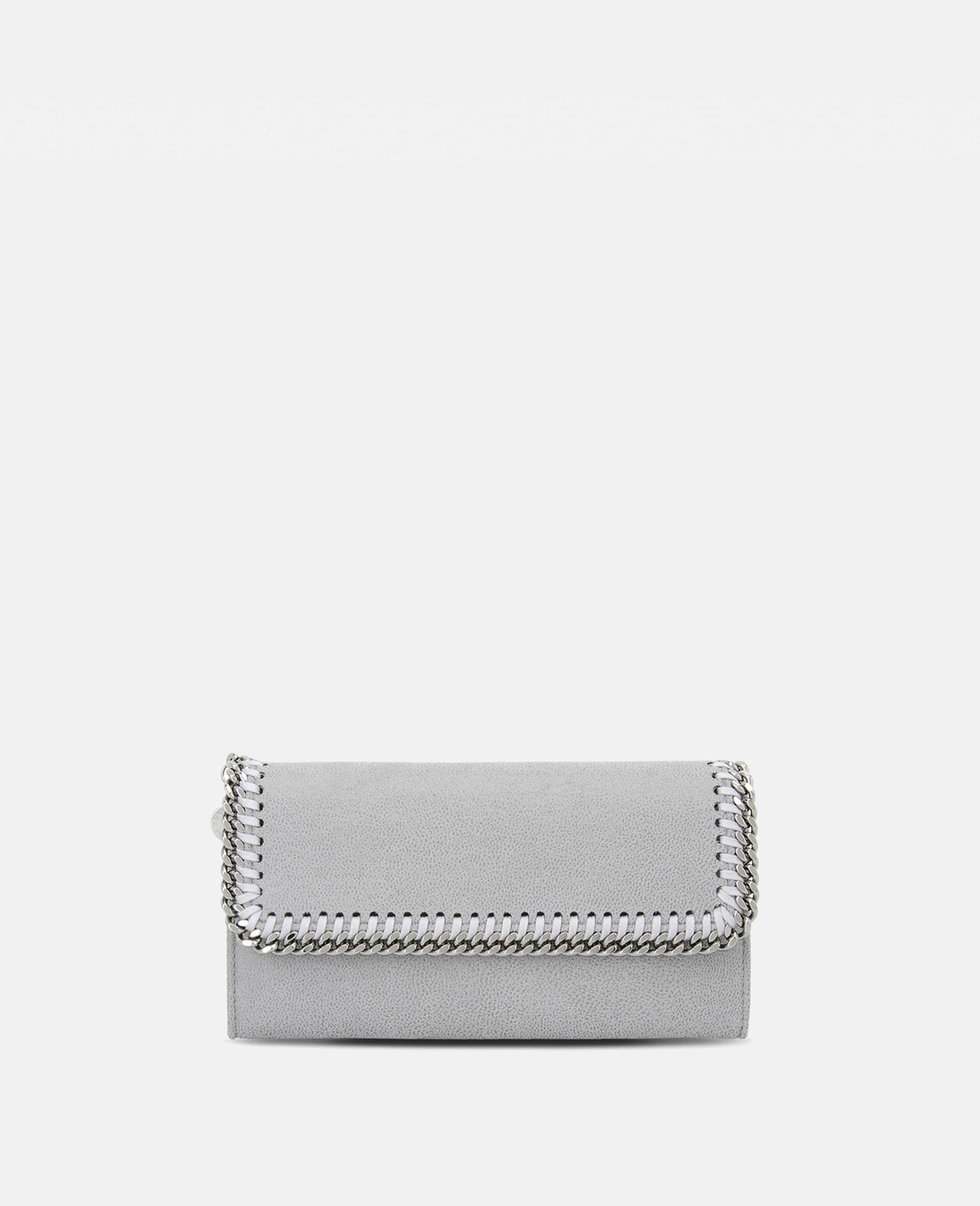 Falabella Flap Continental Wallet-Grey-medium
