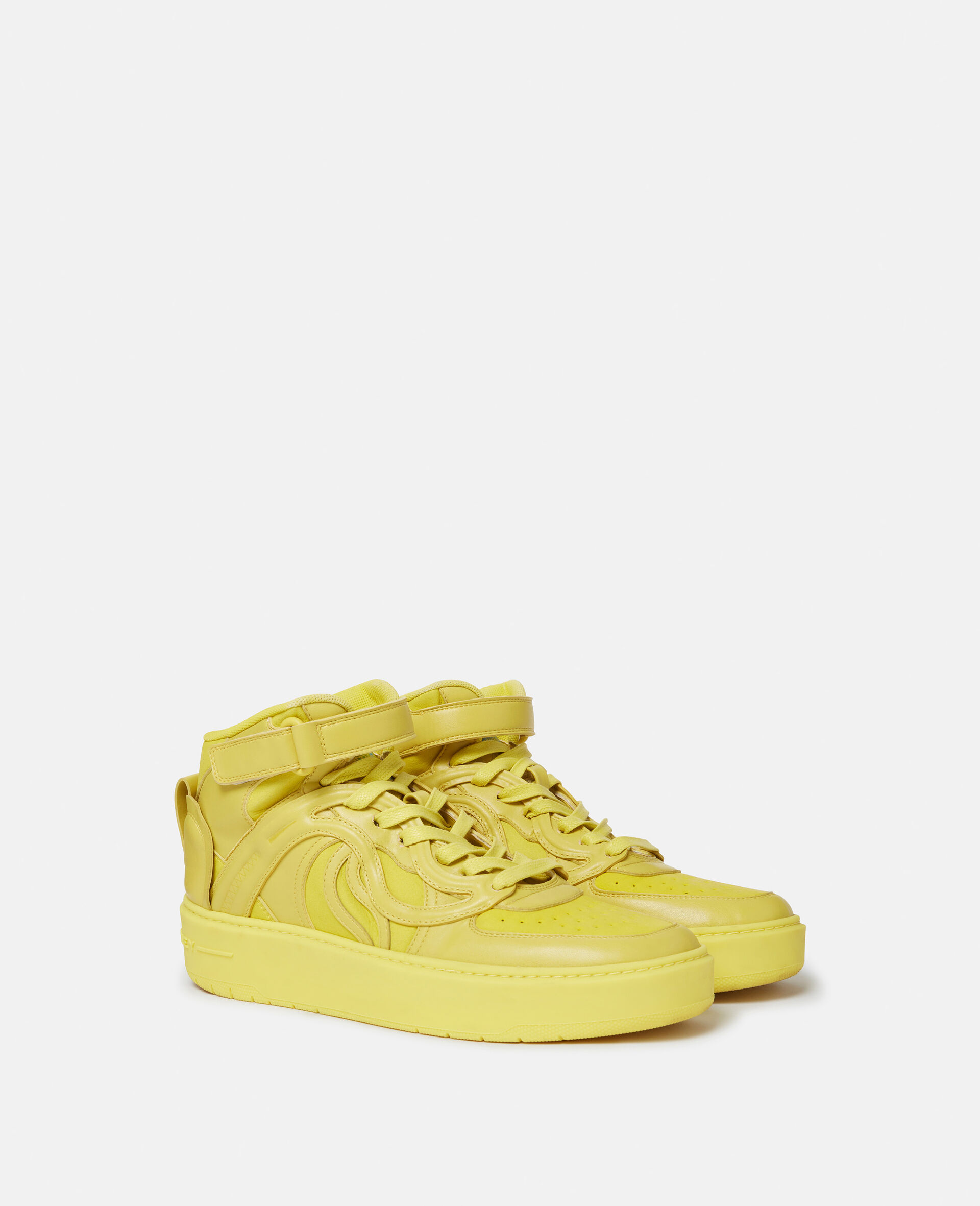 S-Wave 2 Mid-Top Trainers-Blue-large image number 1