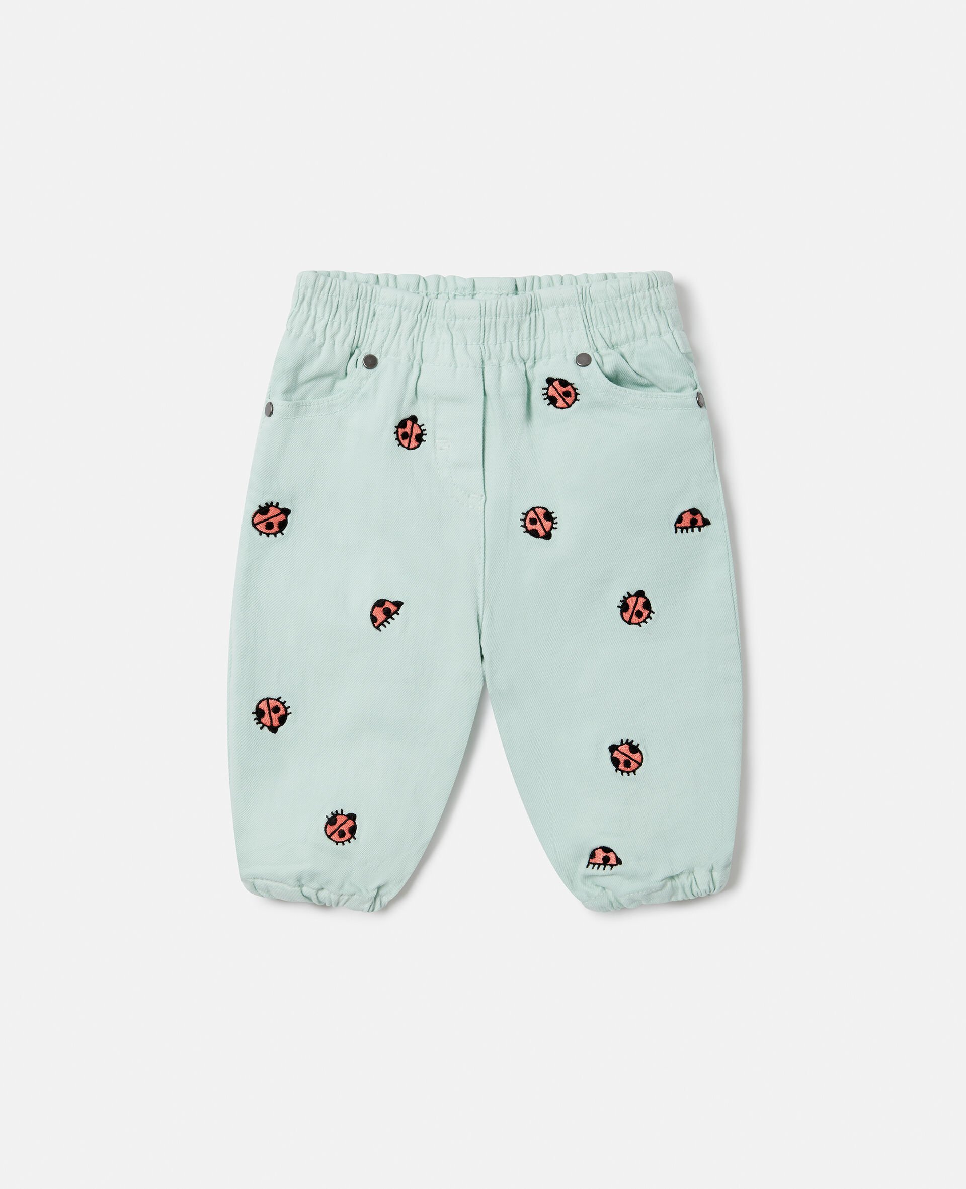 Ladybird Elasticated Denim Jeans-Green-large image number 0