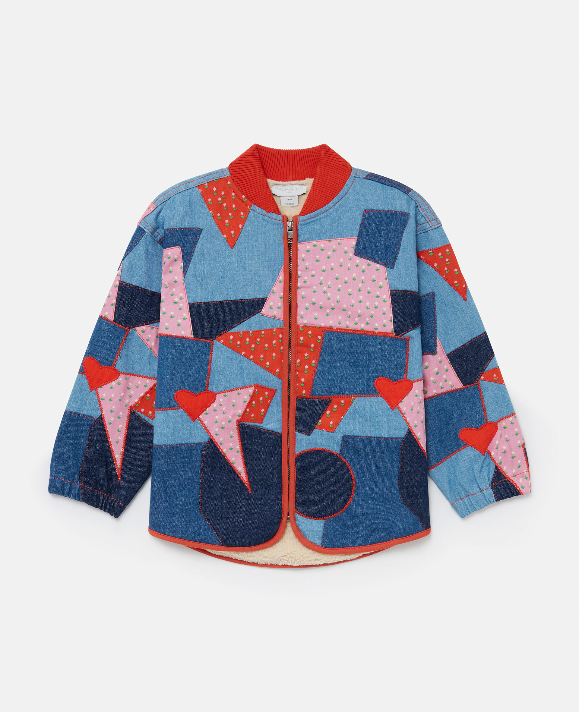 Giacca di Jeans con Patchwork -Fantasia-large image number 0