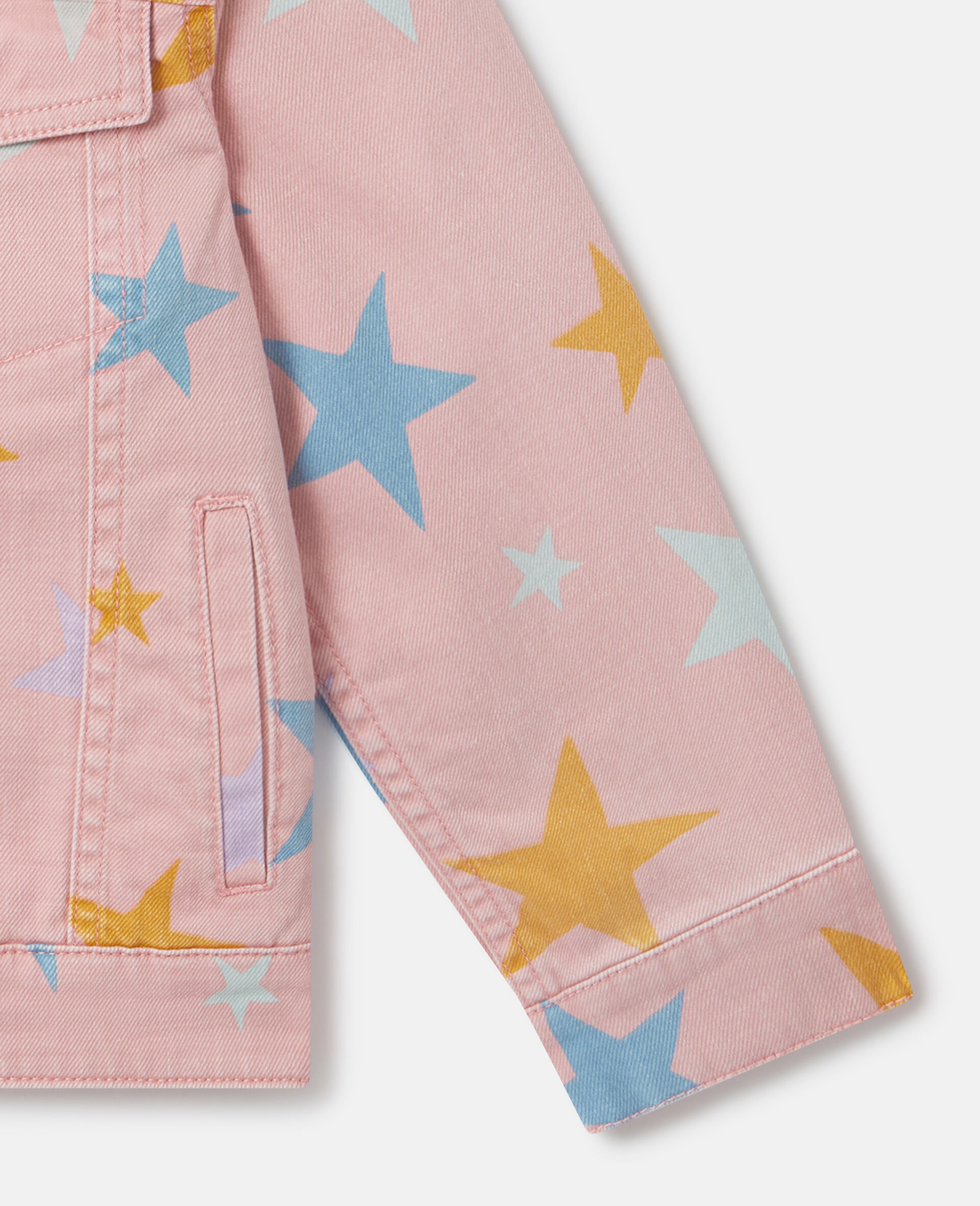 Graphic Print Zip Jacket-Pink-large image number 3