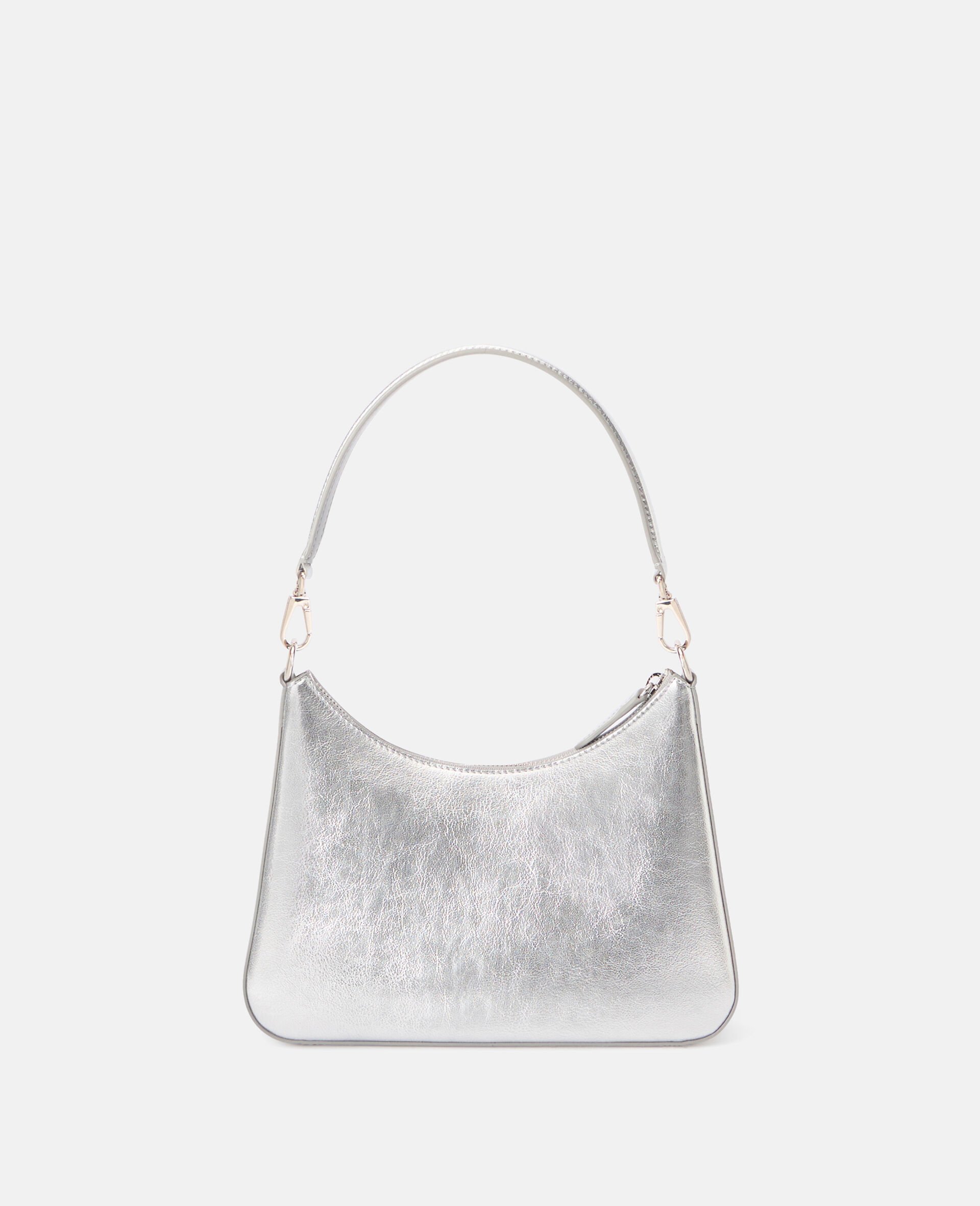 Logo金属质感斜挎肩背包-Silver-large Logo金属质感斜挎肩背包-Silver-large image number 2