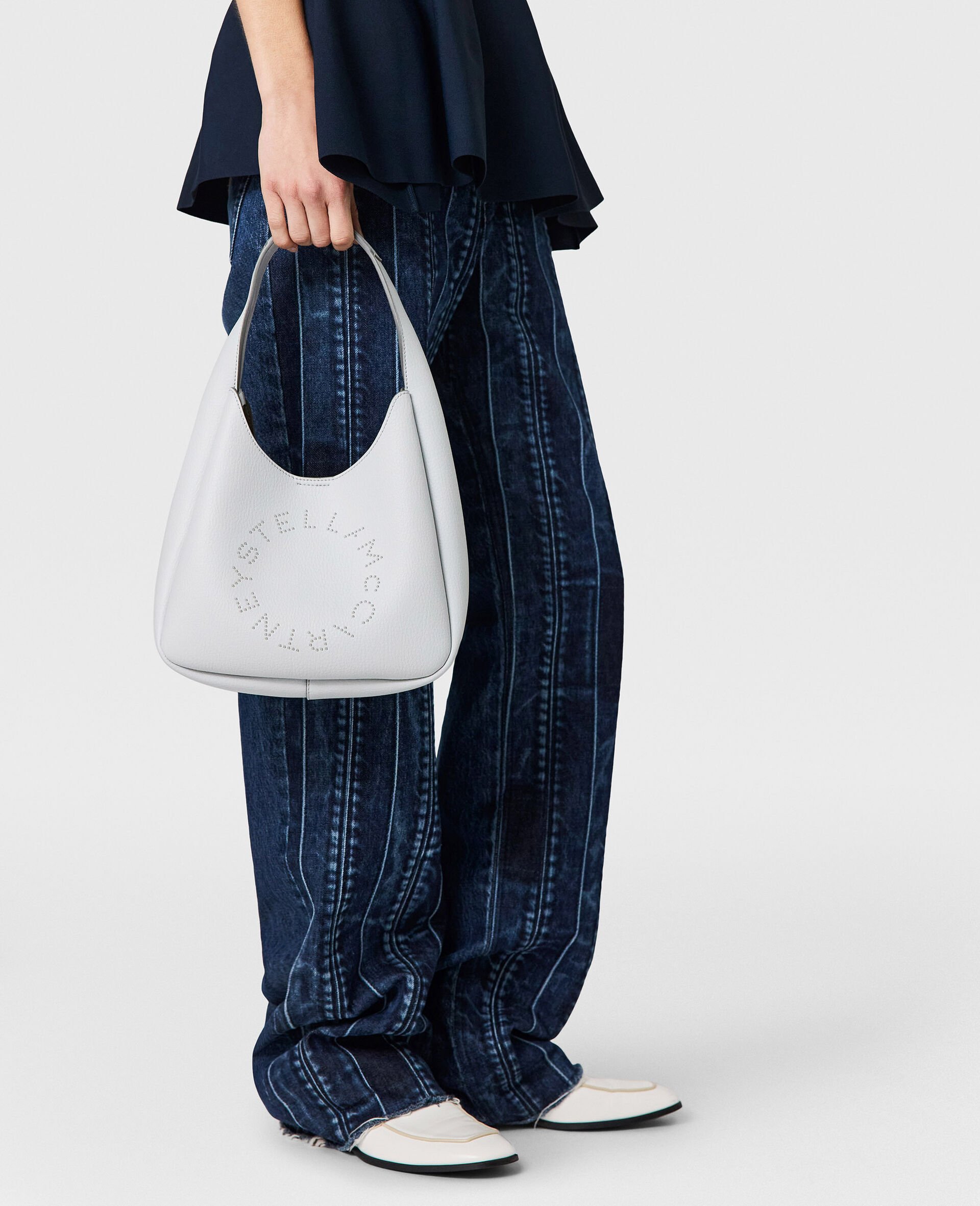 Petit sac Hobo Logo-Gris-large image number 1