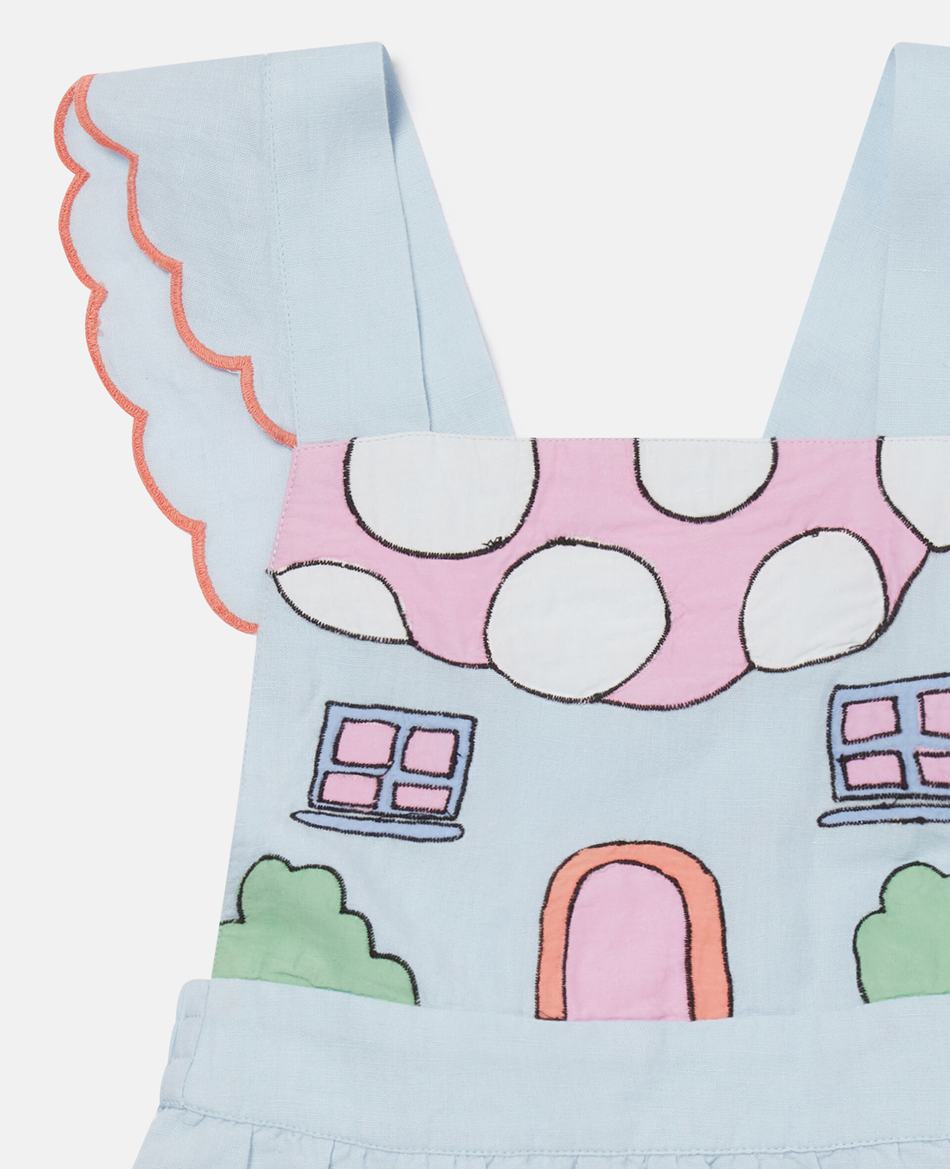 Toadstool Sleeveless Dress and Bloomers Set-Blue-large Toadstool Sleeveless Dress and Bloomers Set-Blue-large image number 1