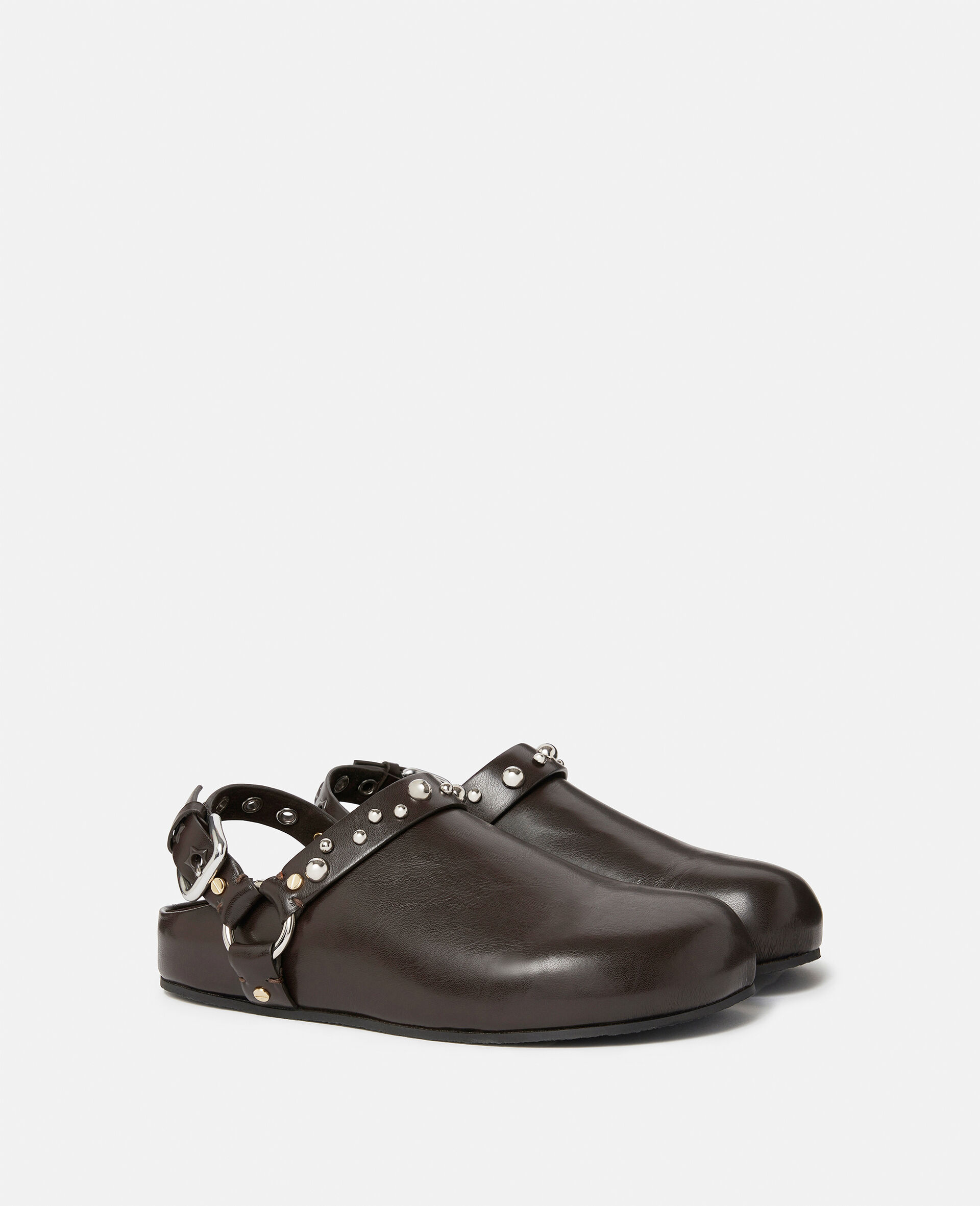 Elyse Studded Clogs -Brown-large image number 2