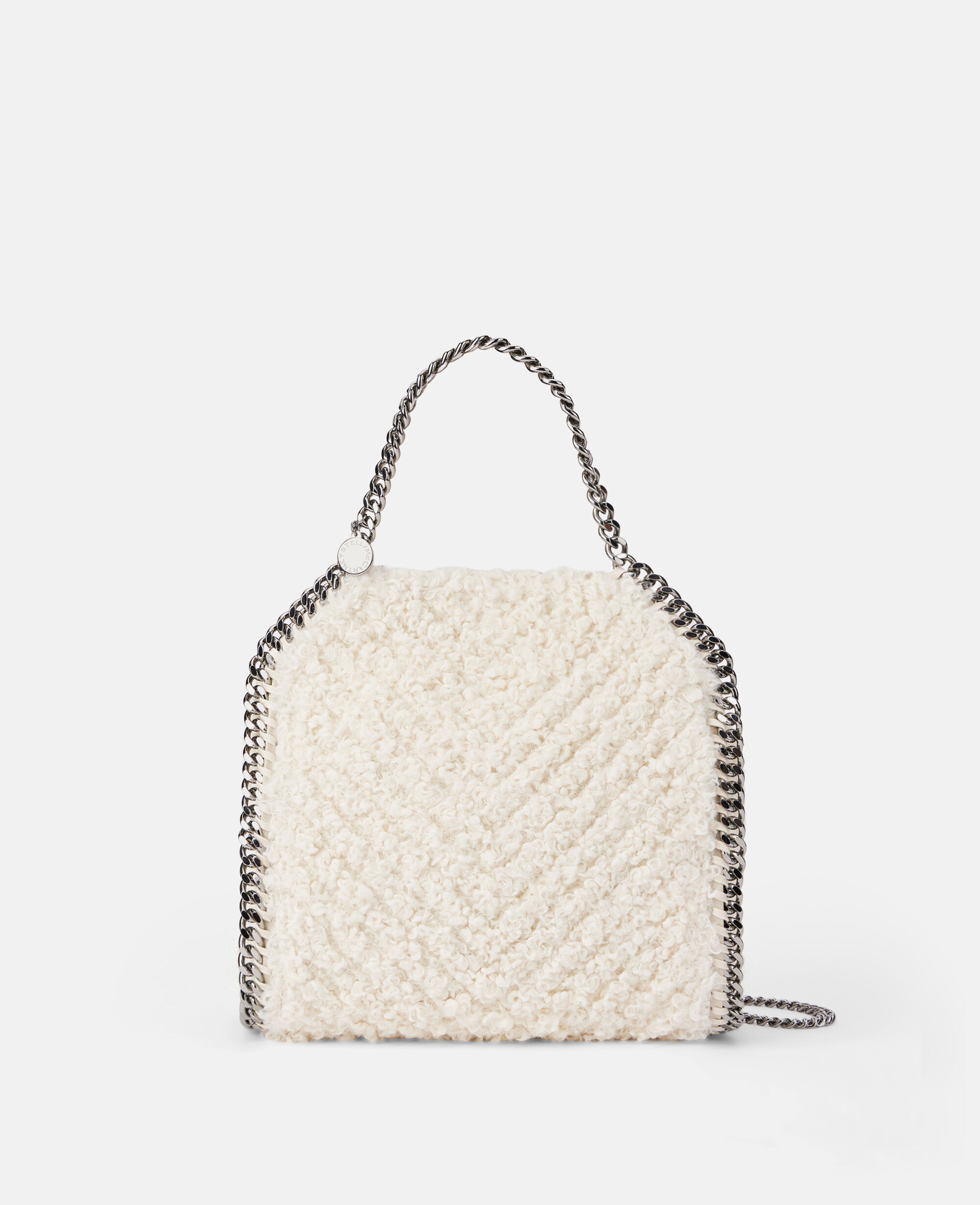 Women IVORY Falabella Quilted Mini Tote Bag Stella McCartney ES