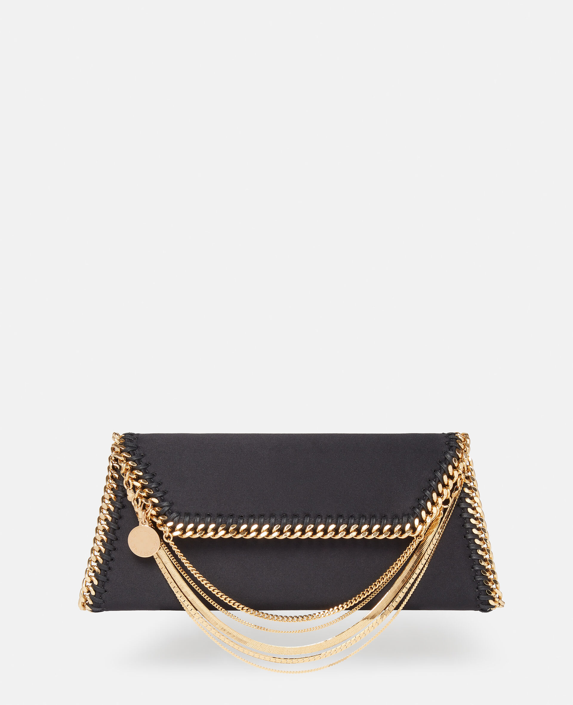 Pochette Falabella Multi Catena in Satin-Nero-large image number 0
