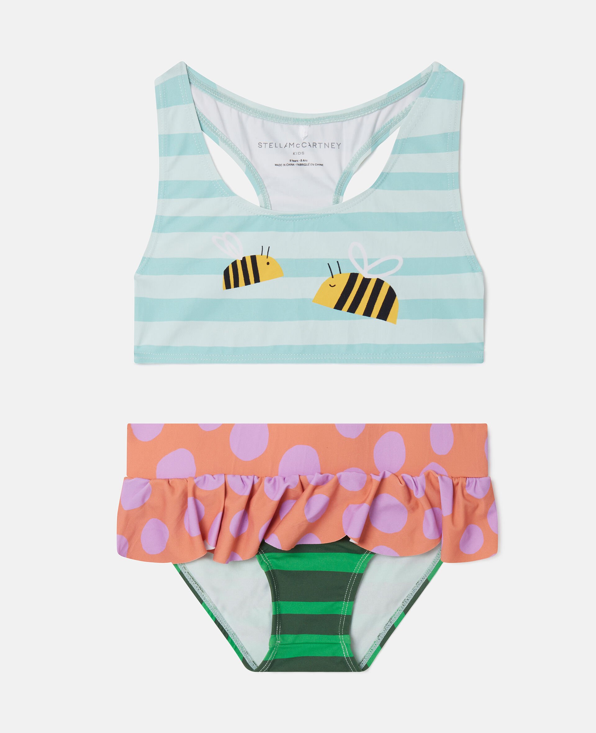 Bumblebee Landscape Print Bikini Set-Multicolored-model Bumblebee Landscape Print Bikini Set-Multicolored-model