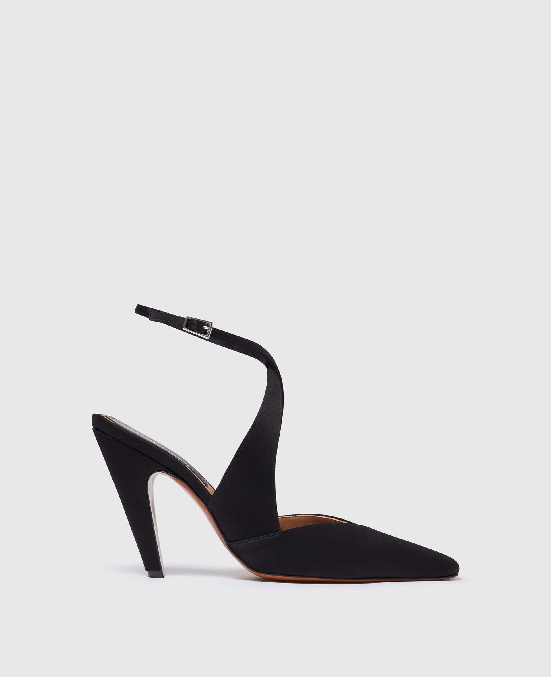 Stella Spur Heeled Pump-Black-large image number 0