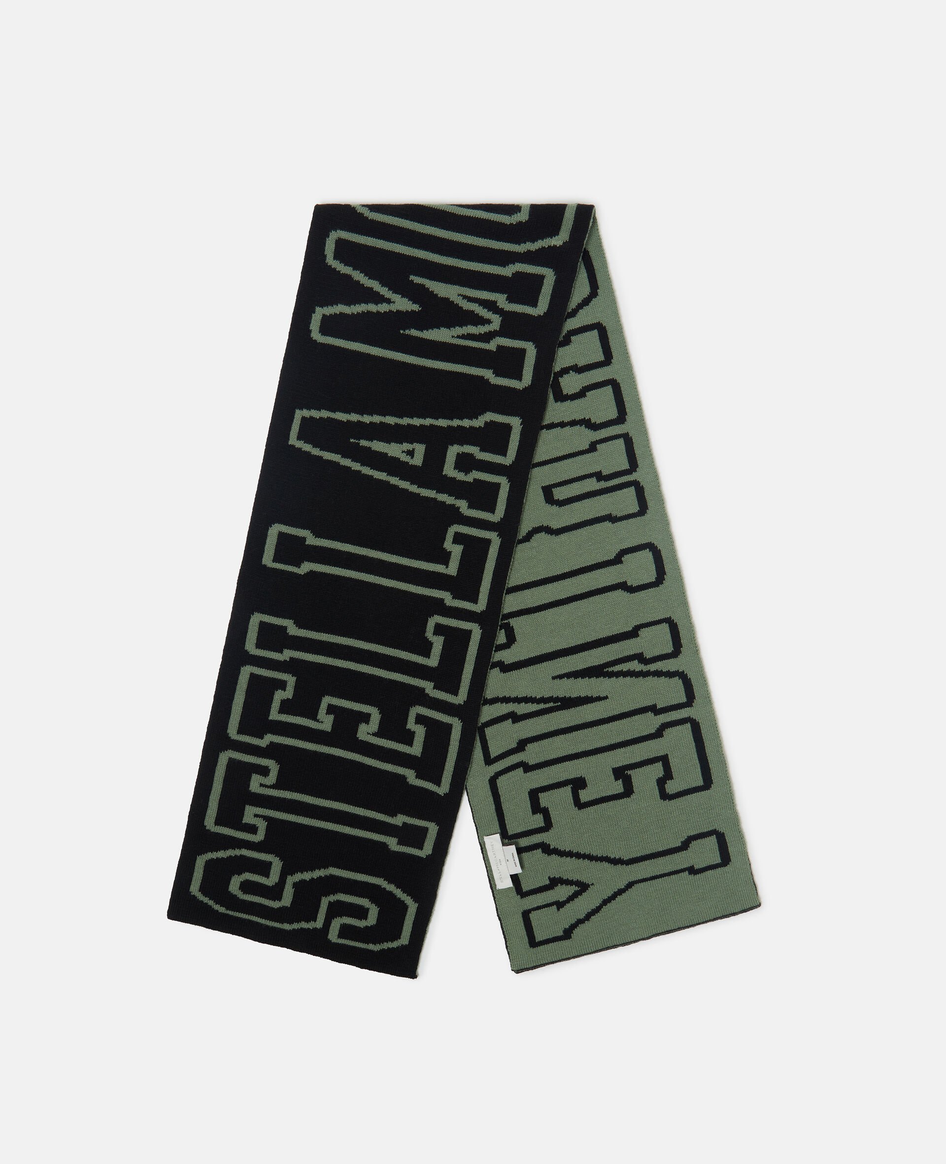 Logo Graphic Scarf-Black-medium Logo Graphic Scarf-Black-medium