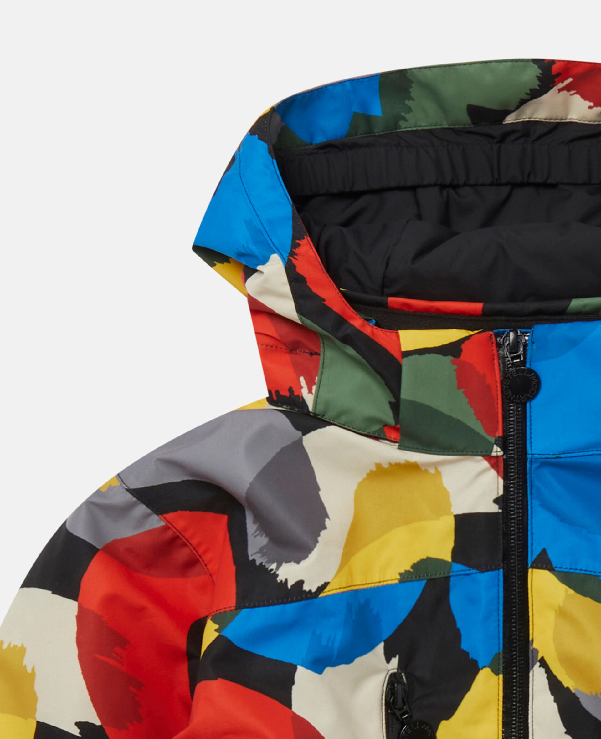 Colour Pop Smudge Print Hooded Jacket-Multicolour-large Colour Pop Smudge Print Hooded Jacket-Multicolour-large image number 1