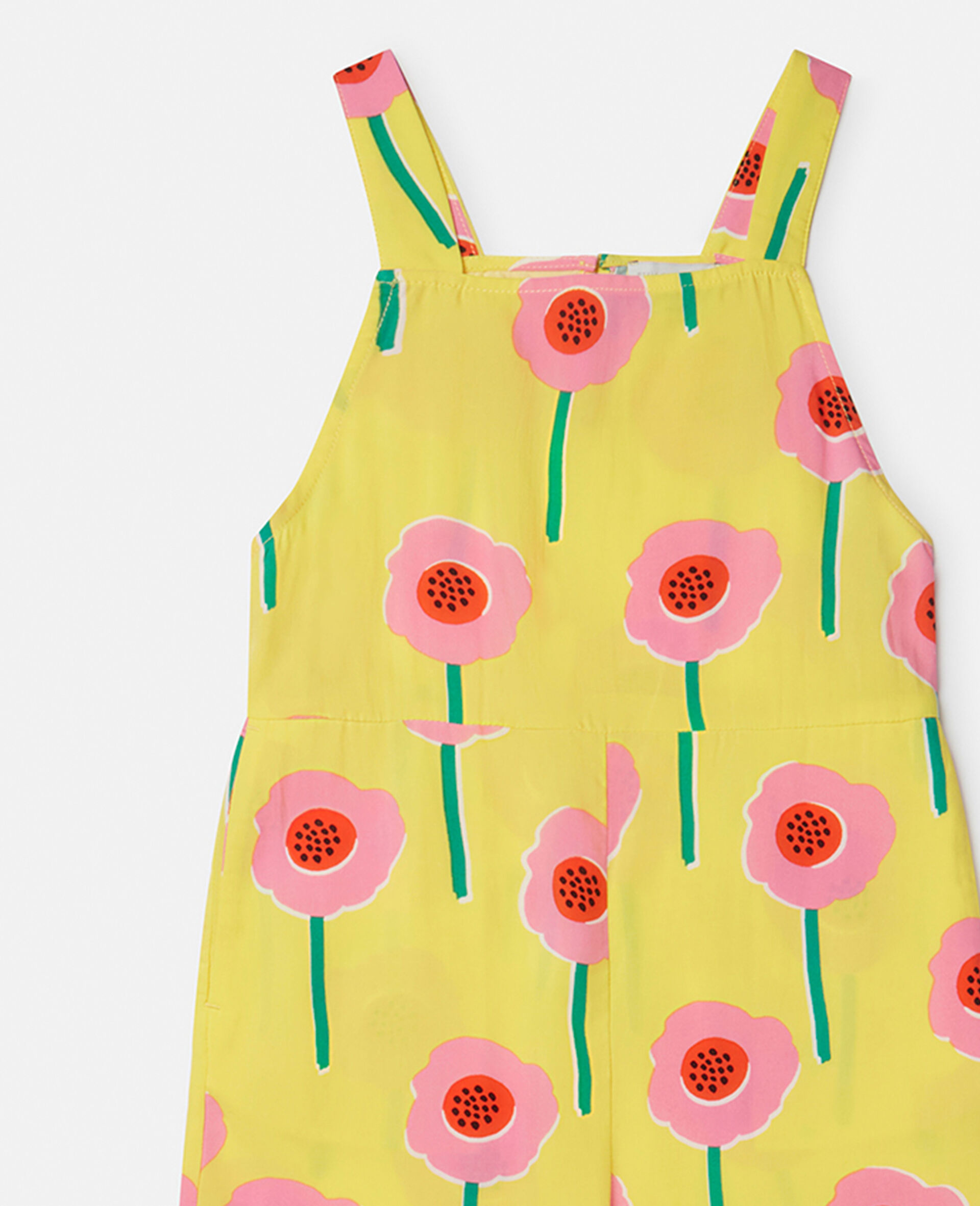 Flower Print Flared Jumpsuit-Multicolour-large image number 1