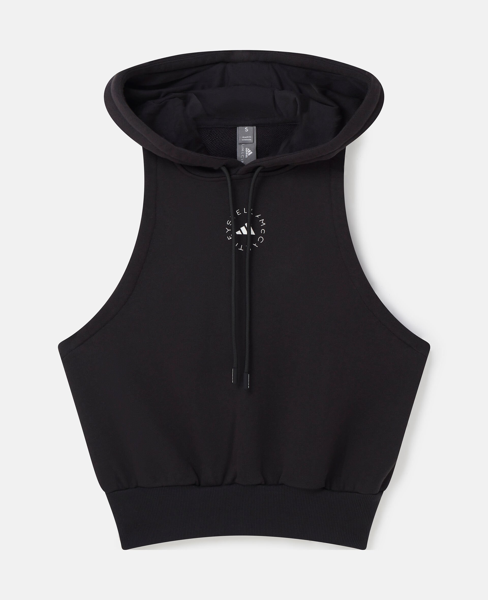 Sweat à capuche de sport sans manches TrueCasuals-Noir-large image number 0