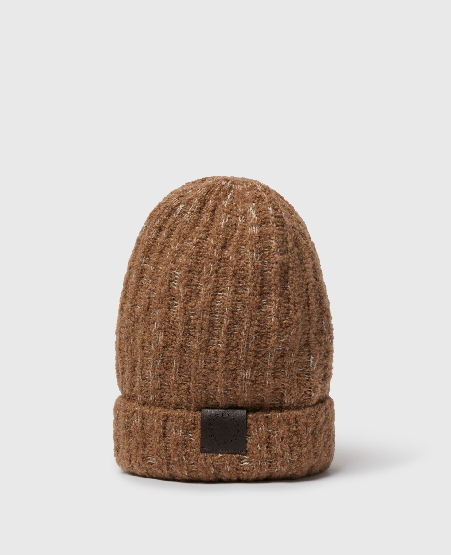 Pinstripe Logo Beanie-Brown-medium