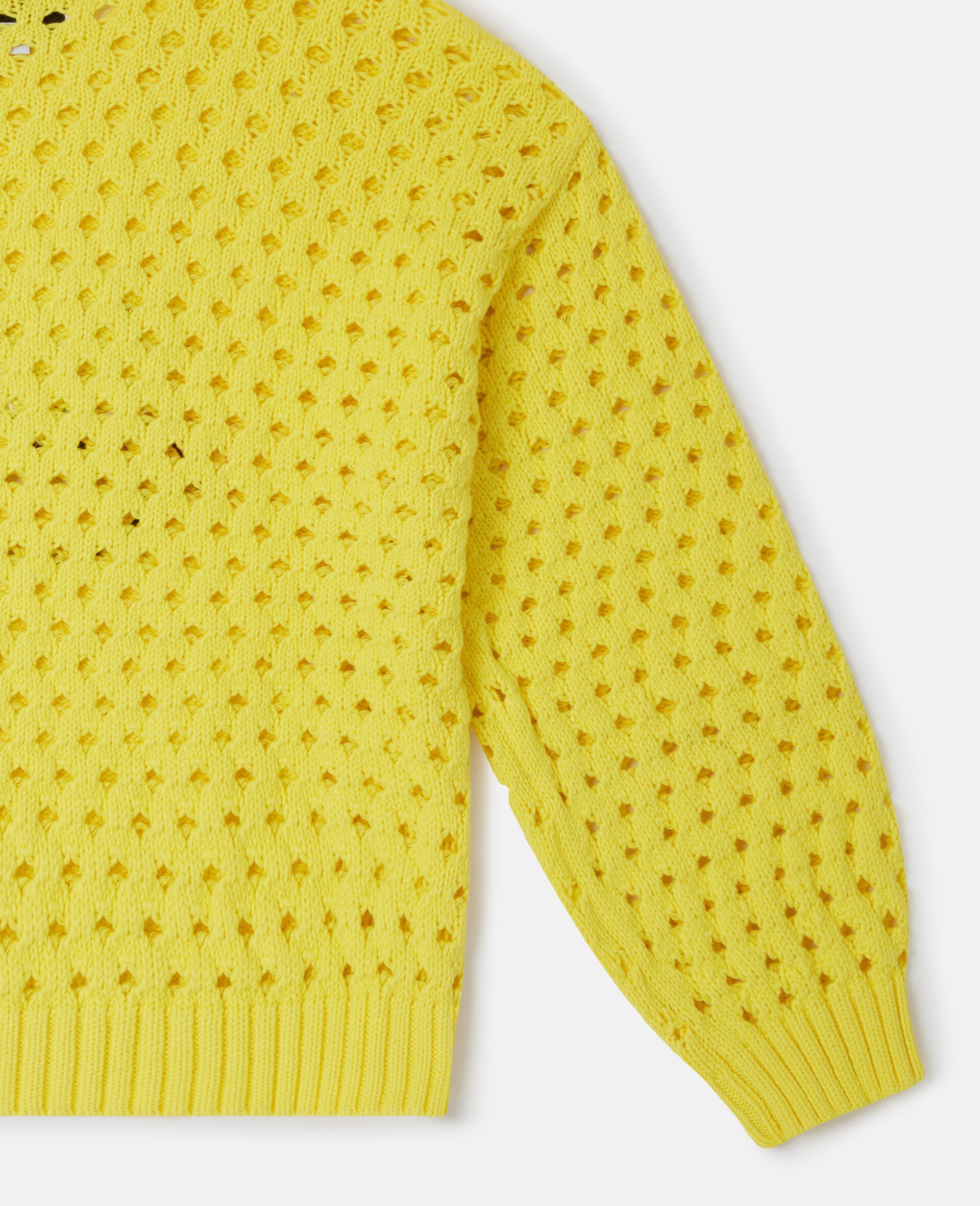 SpongeBob Graphic Crochet Jumper-Yellow-large SpongeBob Graphic Crochet Jumper-Yellow-large image number 3