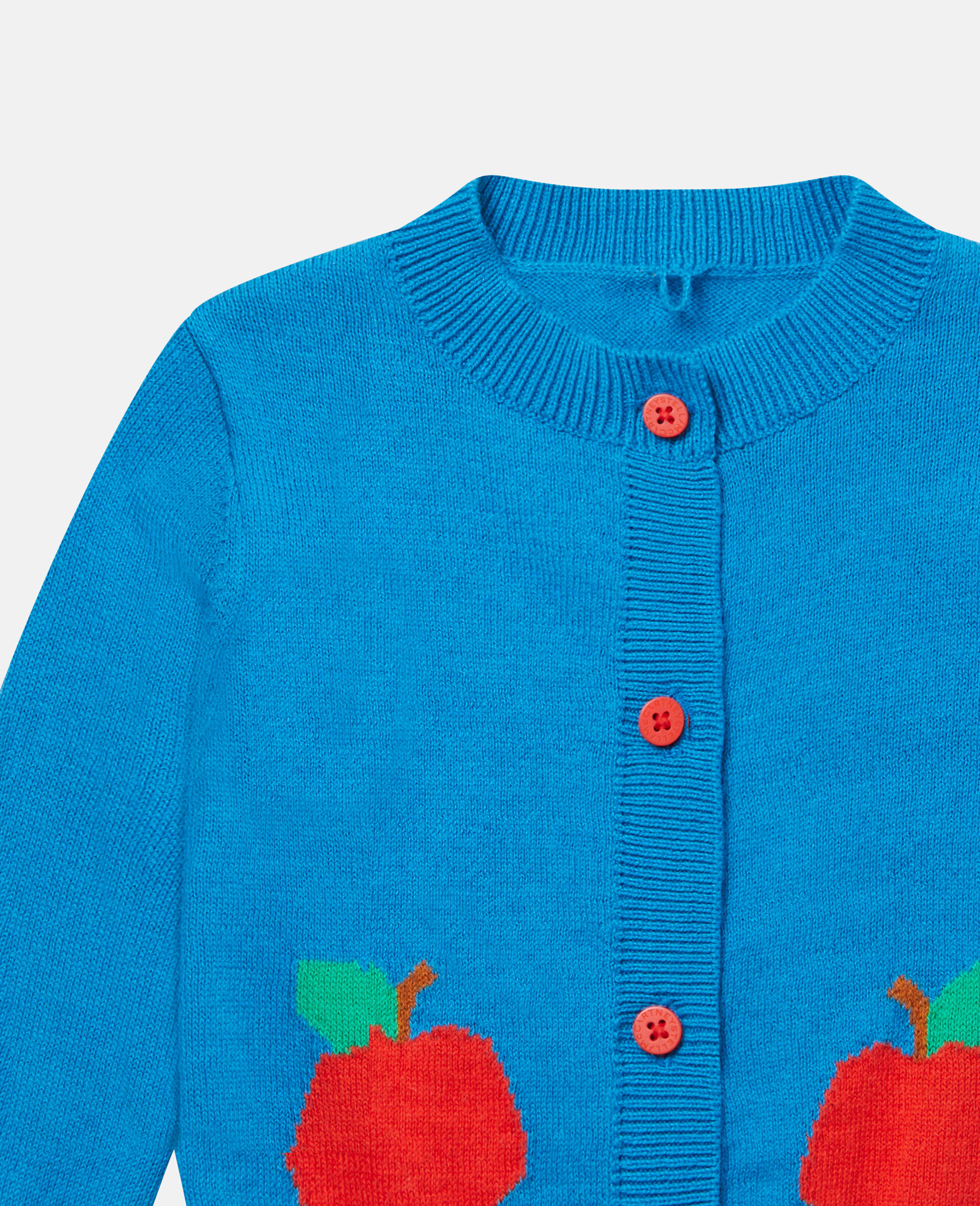 Apple Knit Cardigan-Blue-large image number 1