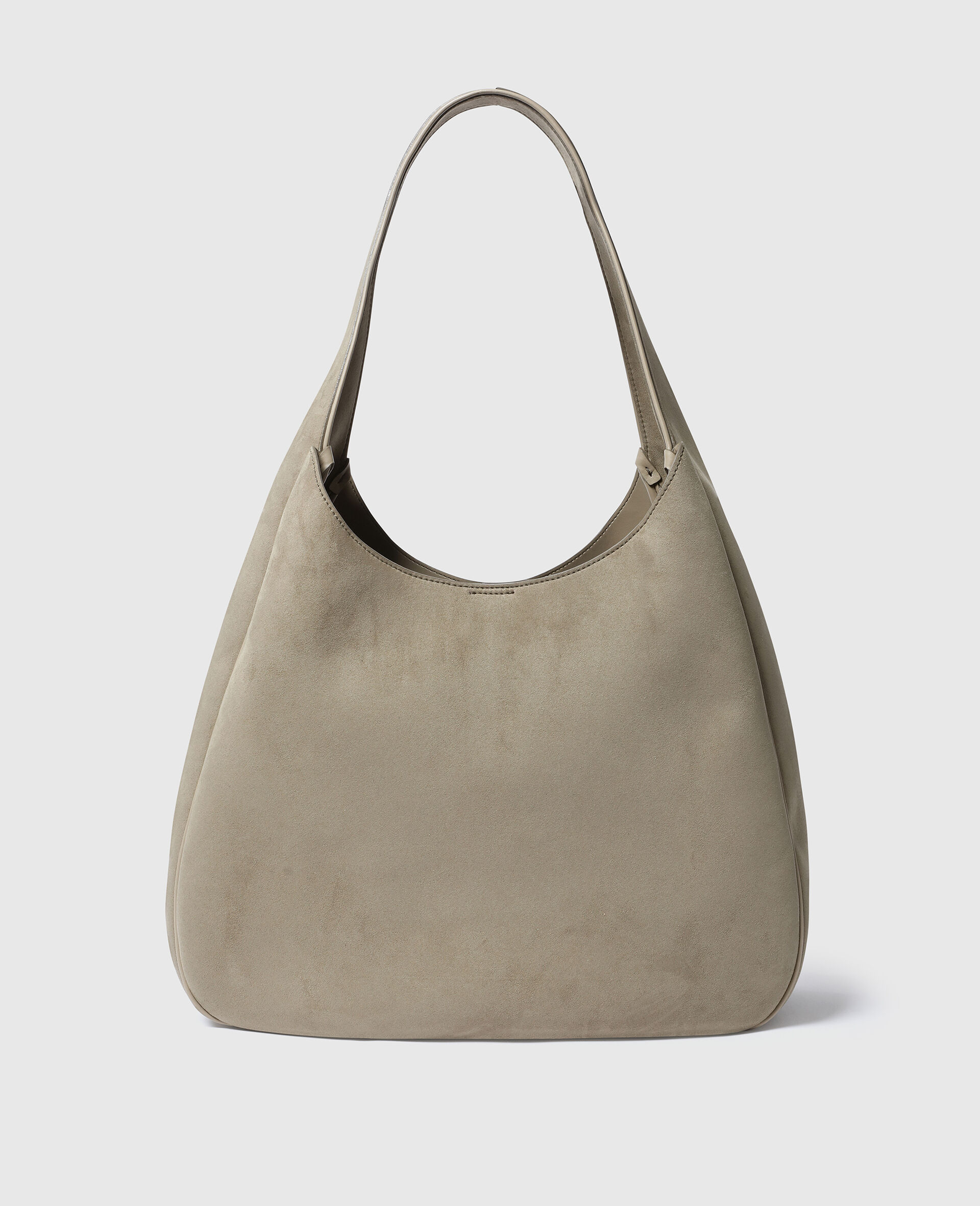 Logo Slouchy Large Hobo Bag -Beige-large image number 2