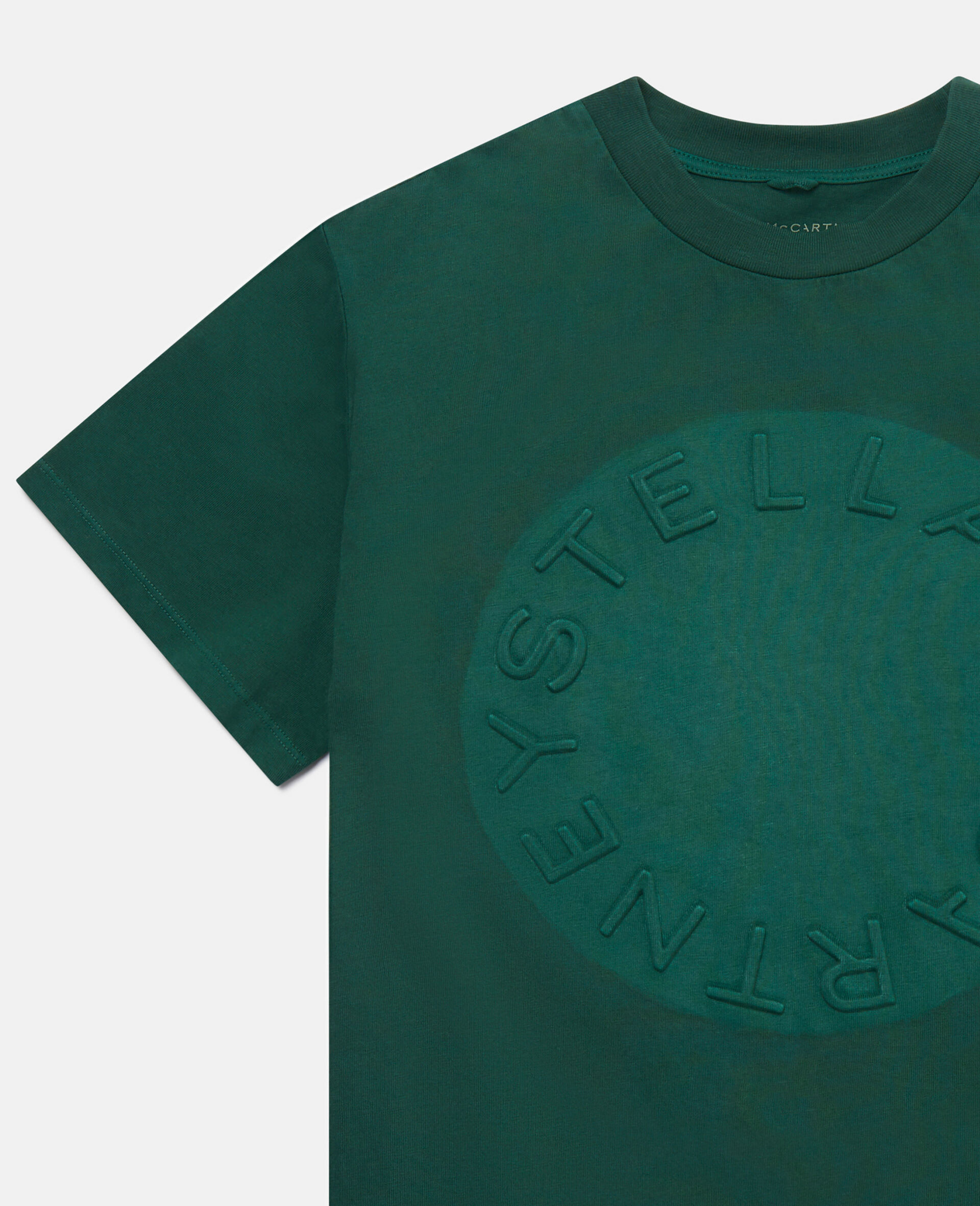 环形徽标圆盘T恤-绿色-large image number 1