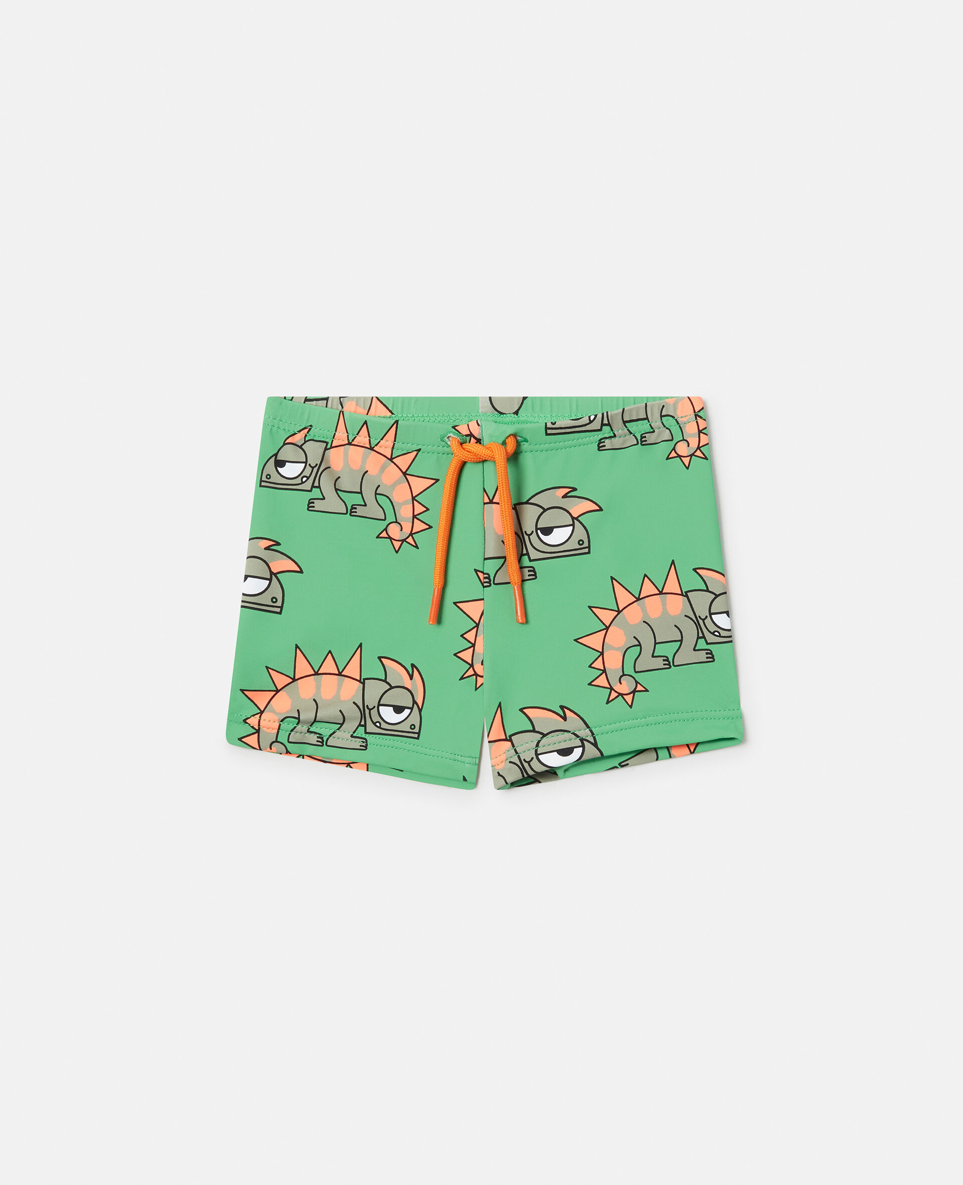 Gecko Print Swim Trunks-Pink-large image number 0