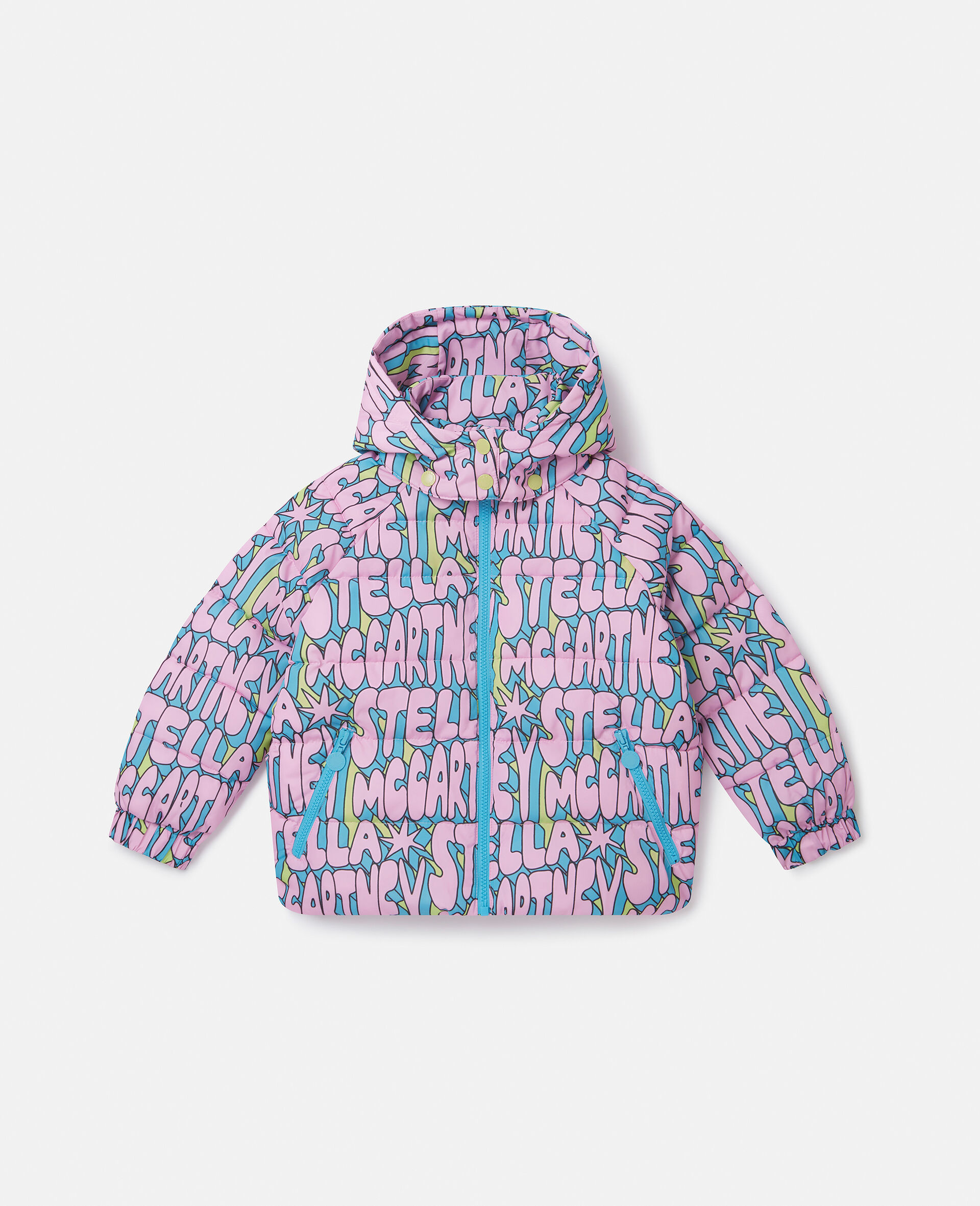 Stella Print Puffer Coat-Multicolour-large image number 0