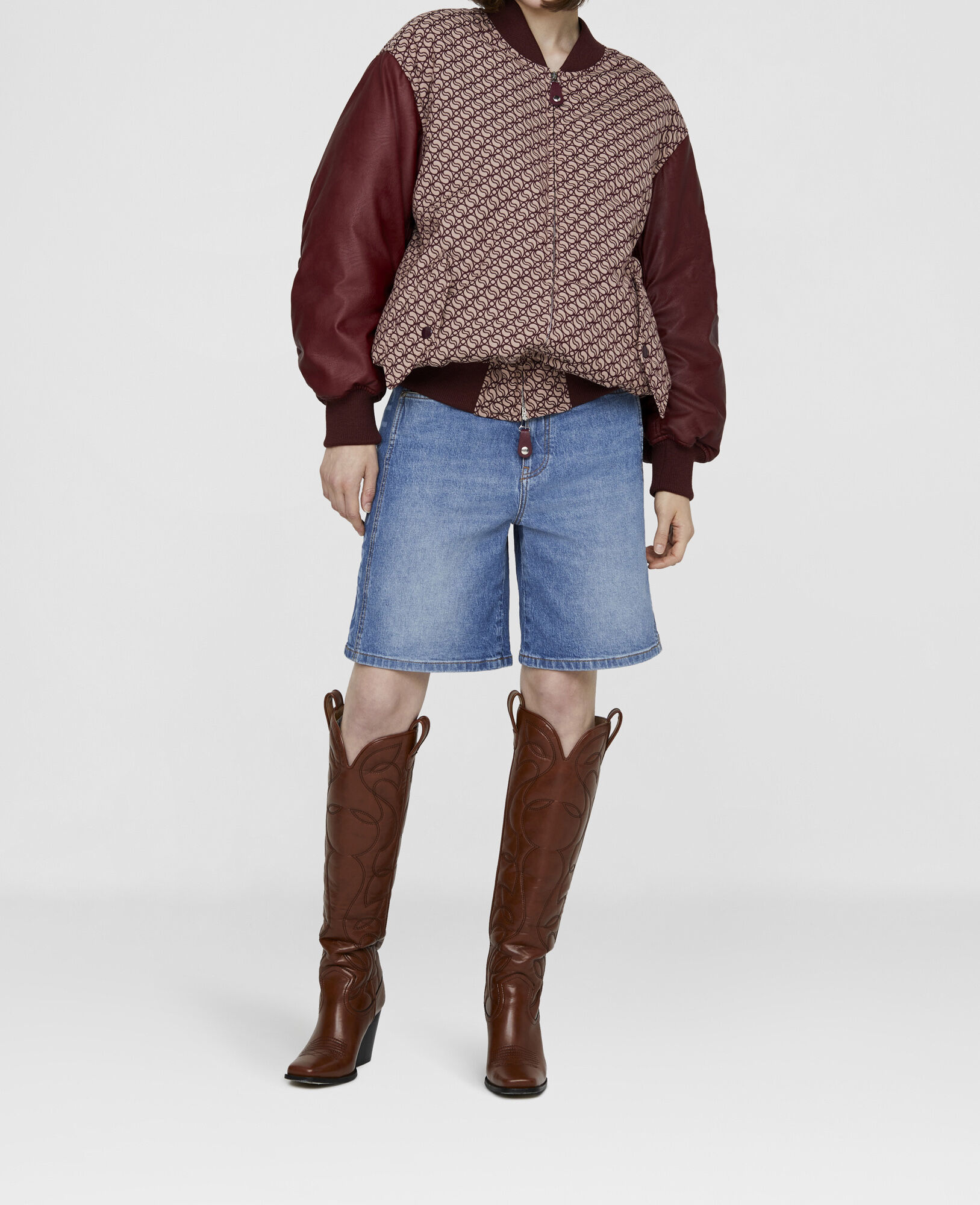 Women Hazelrose S-Wave Jacquard Bomber Jacket | Stella