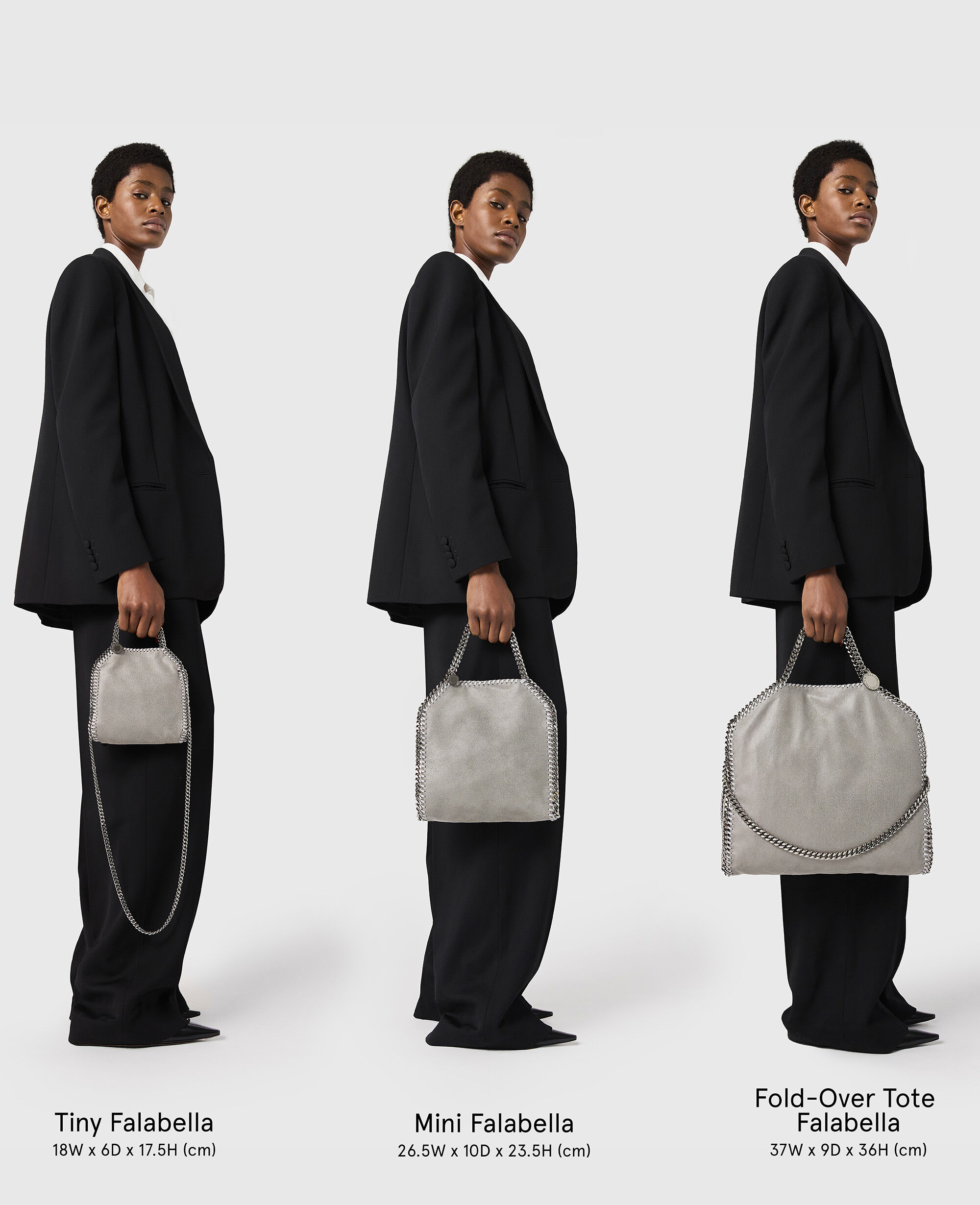 Stella McCartney タイニー ファラベラ グレー Women Grey Falabella Tiny Tote Bag | Stella McCartney US