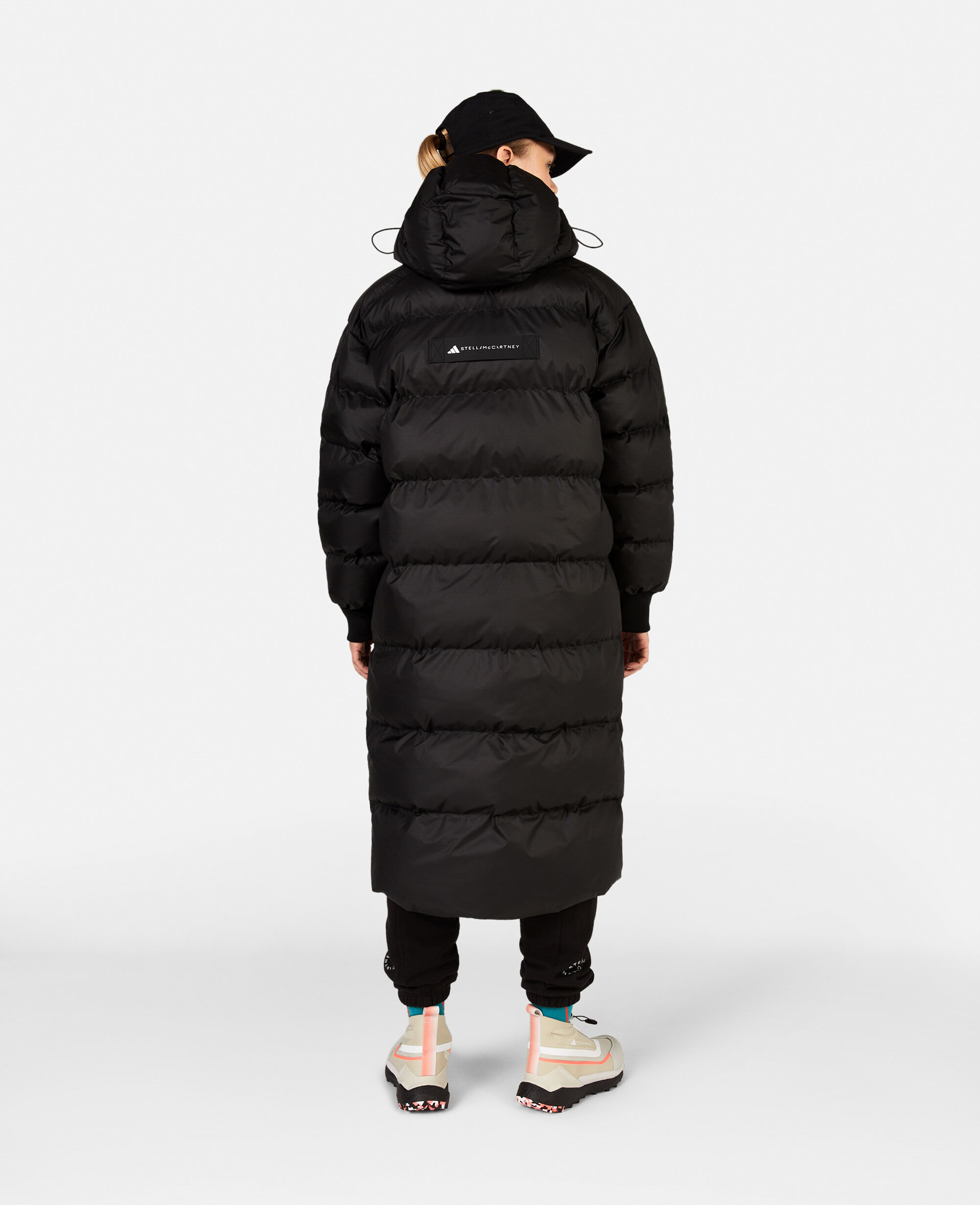 Women Black TrueNature Long Padded Coat Stella McCartney DK