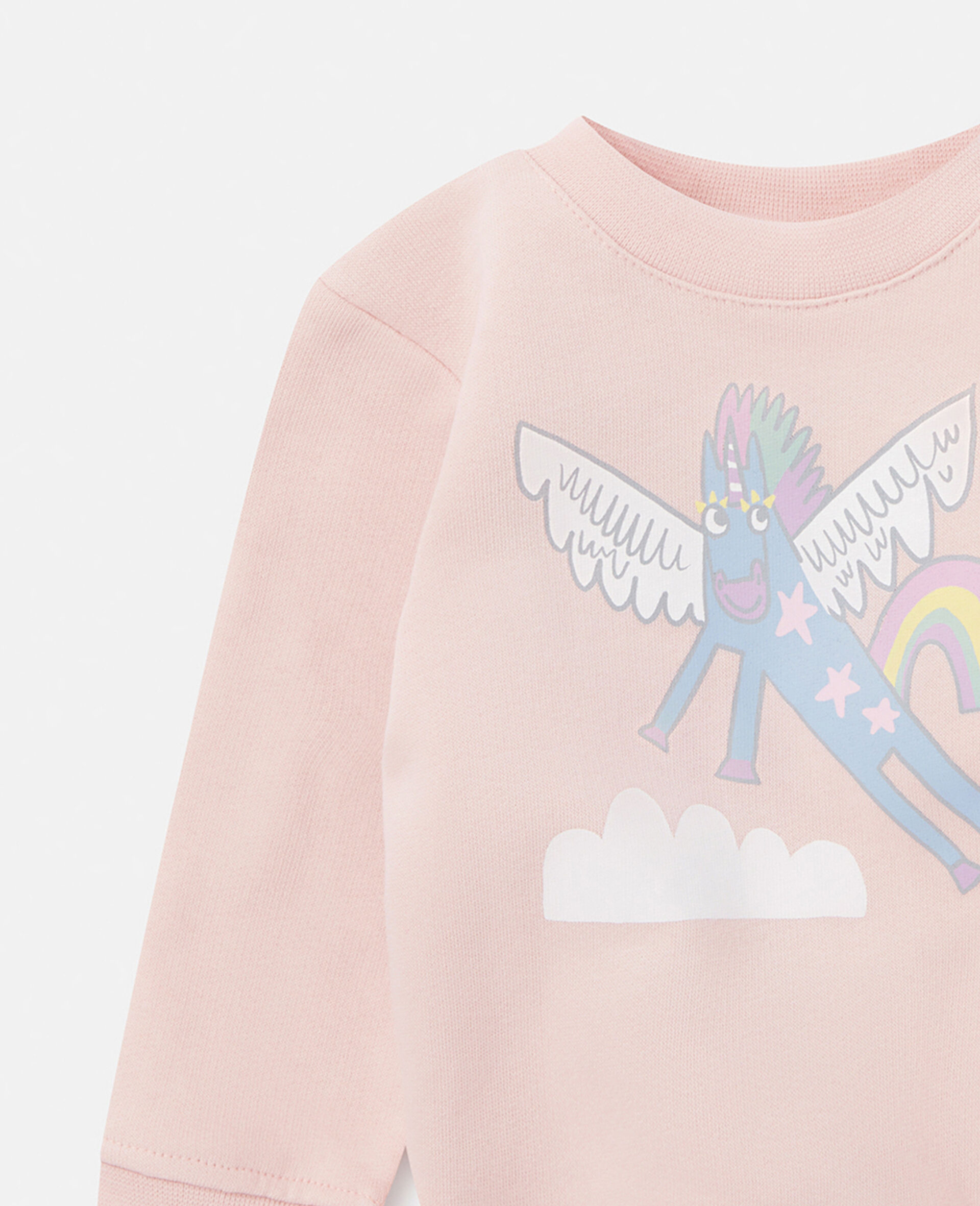 Rainbow Unicorn Sweatshirt-Purple-large image number 1