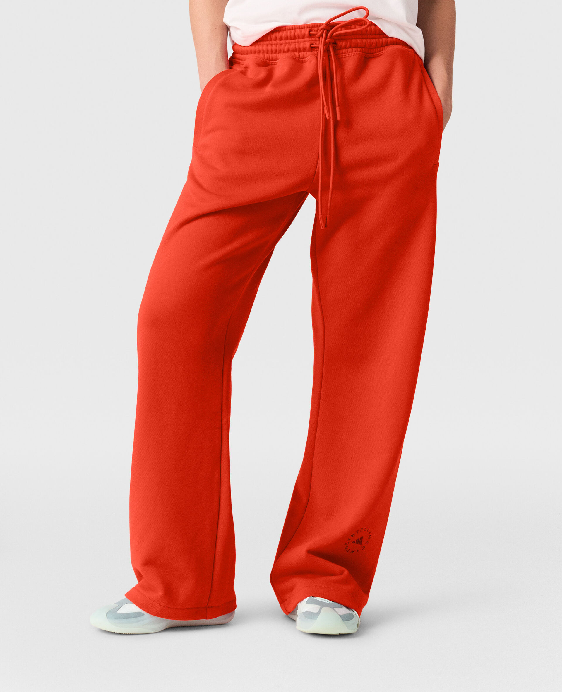 Logo Straight-Leg Joggers-Red-large image number 4