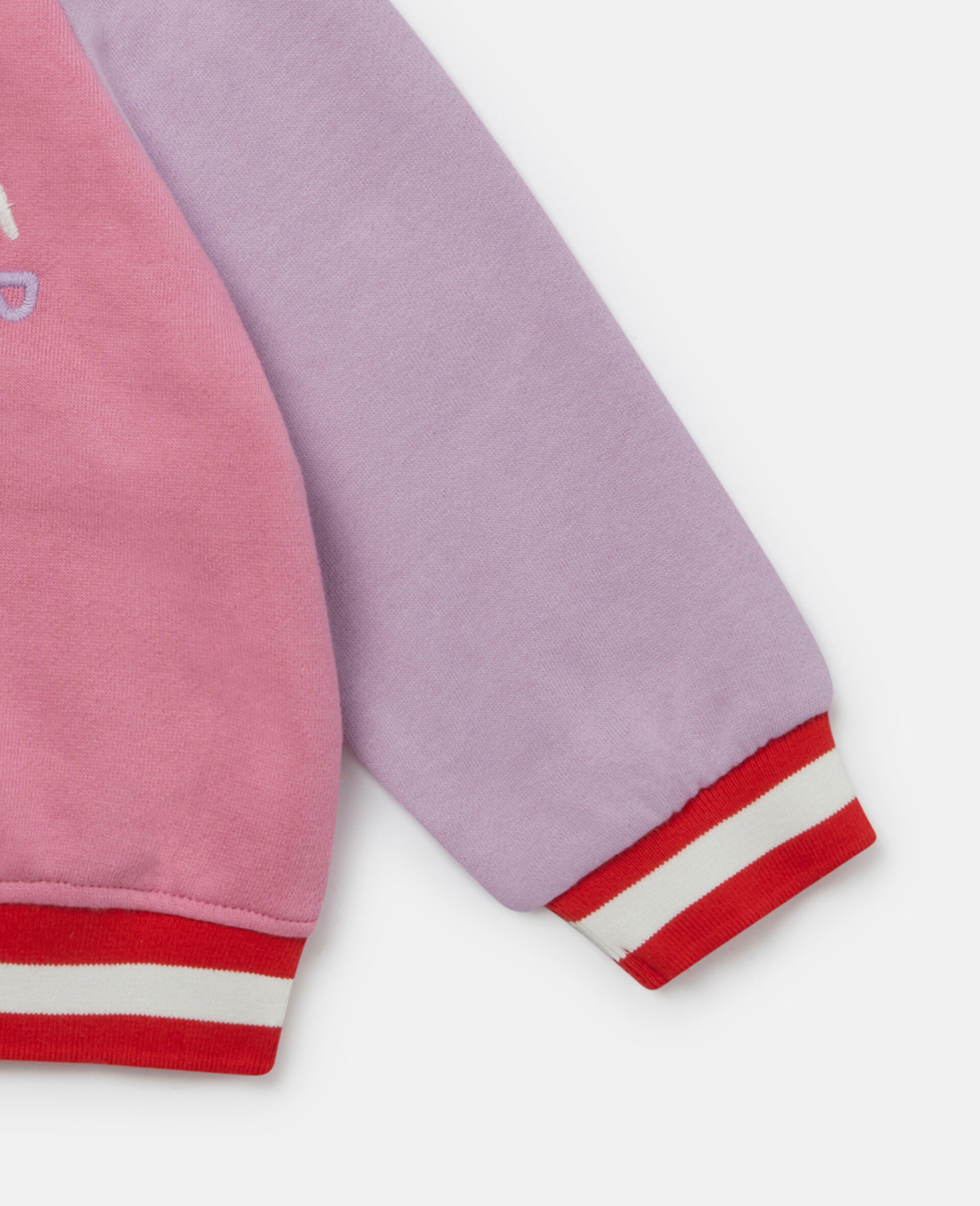 Daydreamer Embroidery Bomber Jacket-Pink-large image number 3