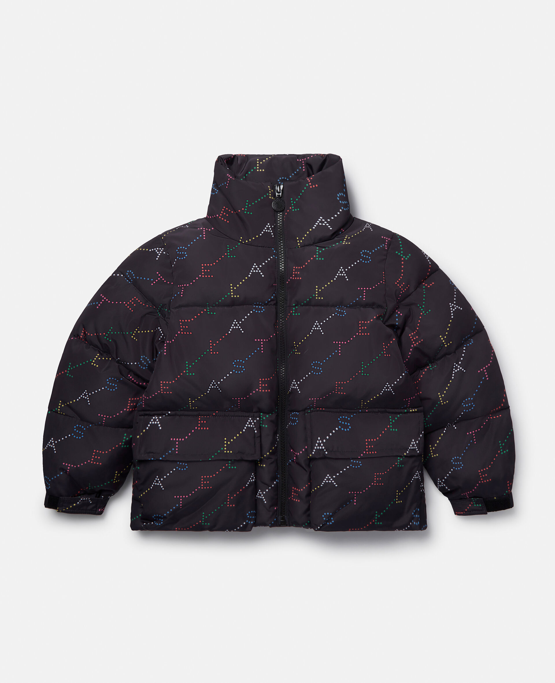 Doudoune avec motif logo -Noir-medium