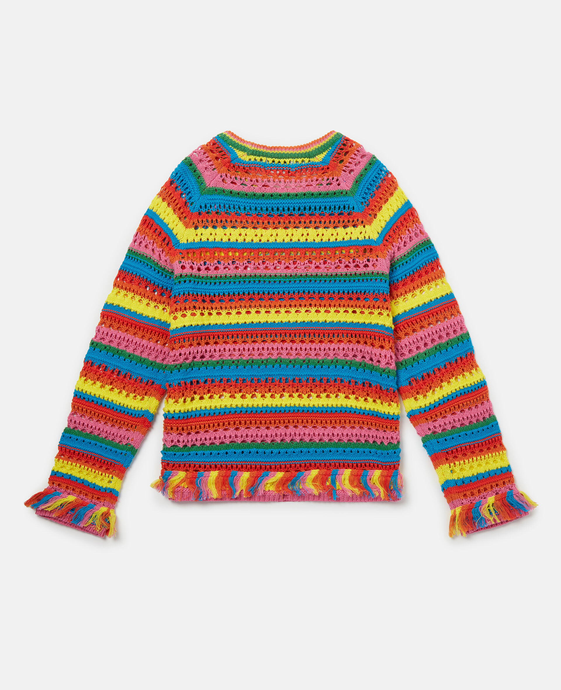 Haekelpullover mit Regenbogenstreifen in Mehrfarbig für Kids | Stella ...