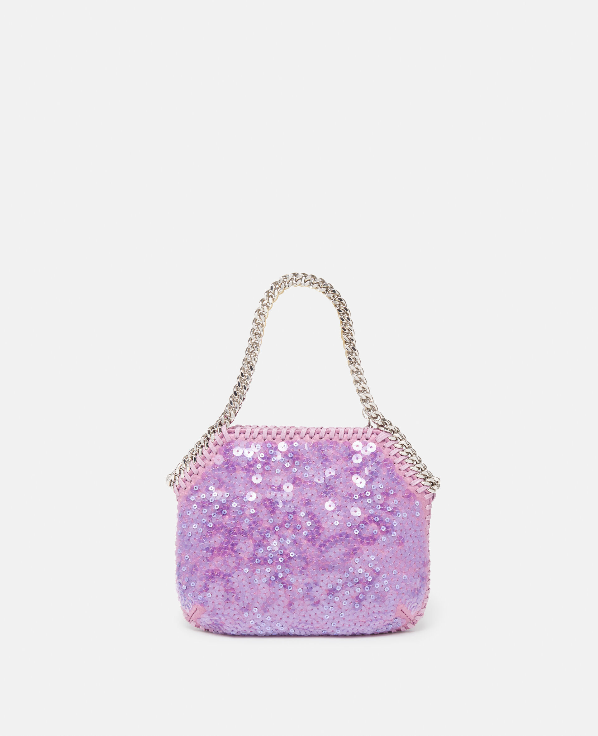 Falabella Sequinned Mini Shoulder Bag-Pink-large image number 3