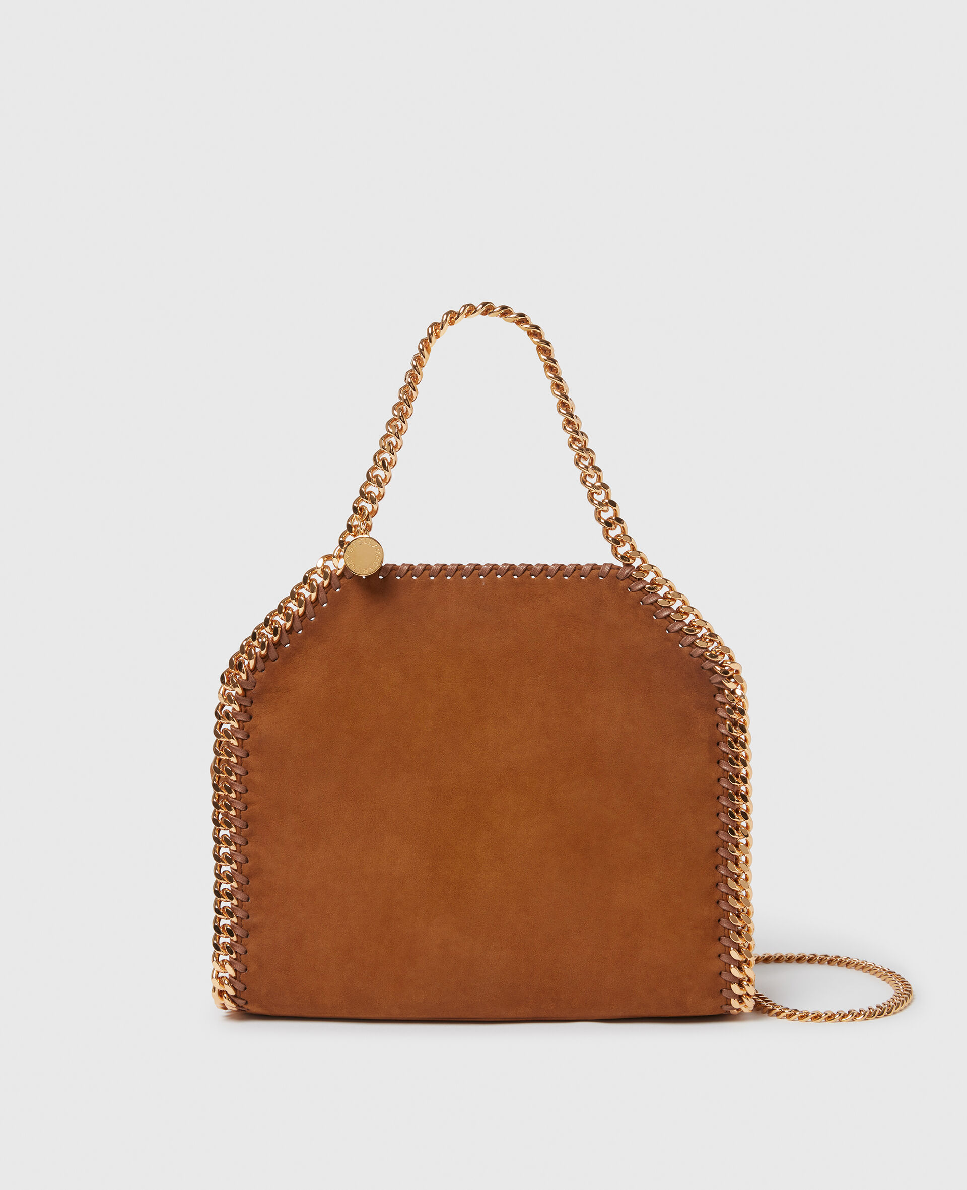 Falabella Wildleder Mini Tote Bag-Brown-medium Falabella Wildleder Mini Tote Bag-Brown-medium