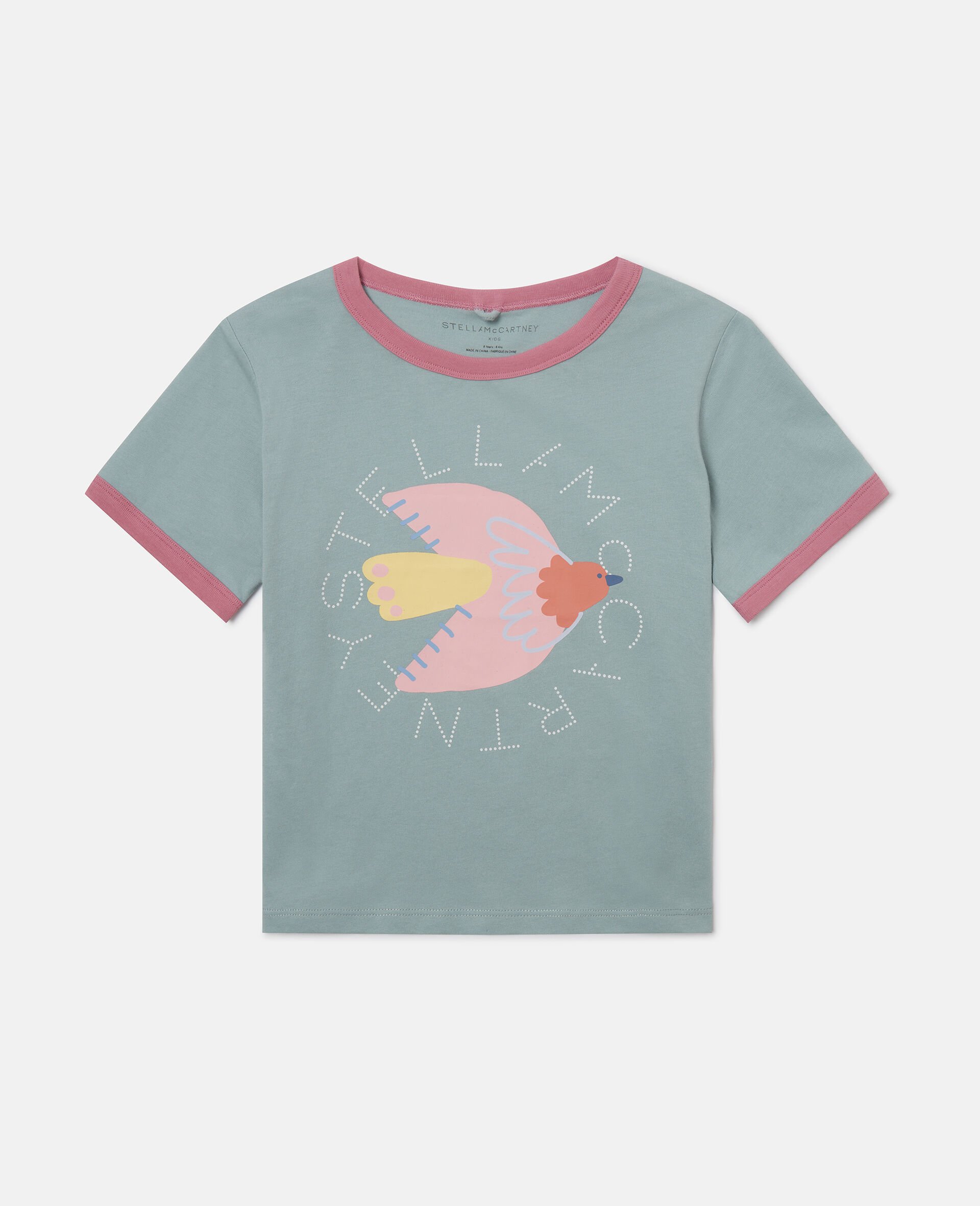 Dove Graphic T-Shirt-Grey-medium