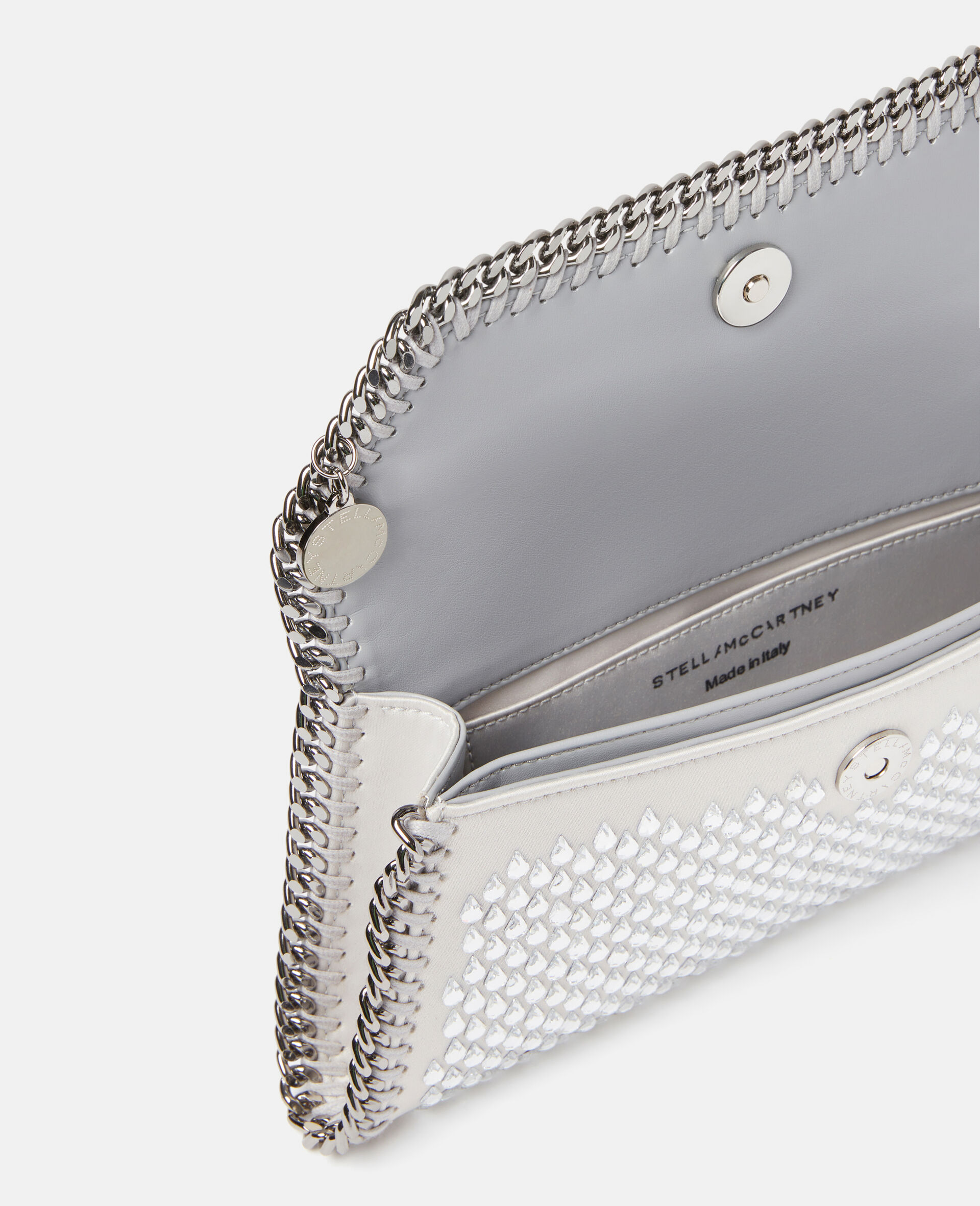 Falabella Clutch mit Kristallsteinen-Grau-large image number 3