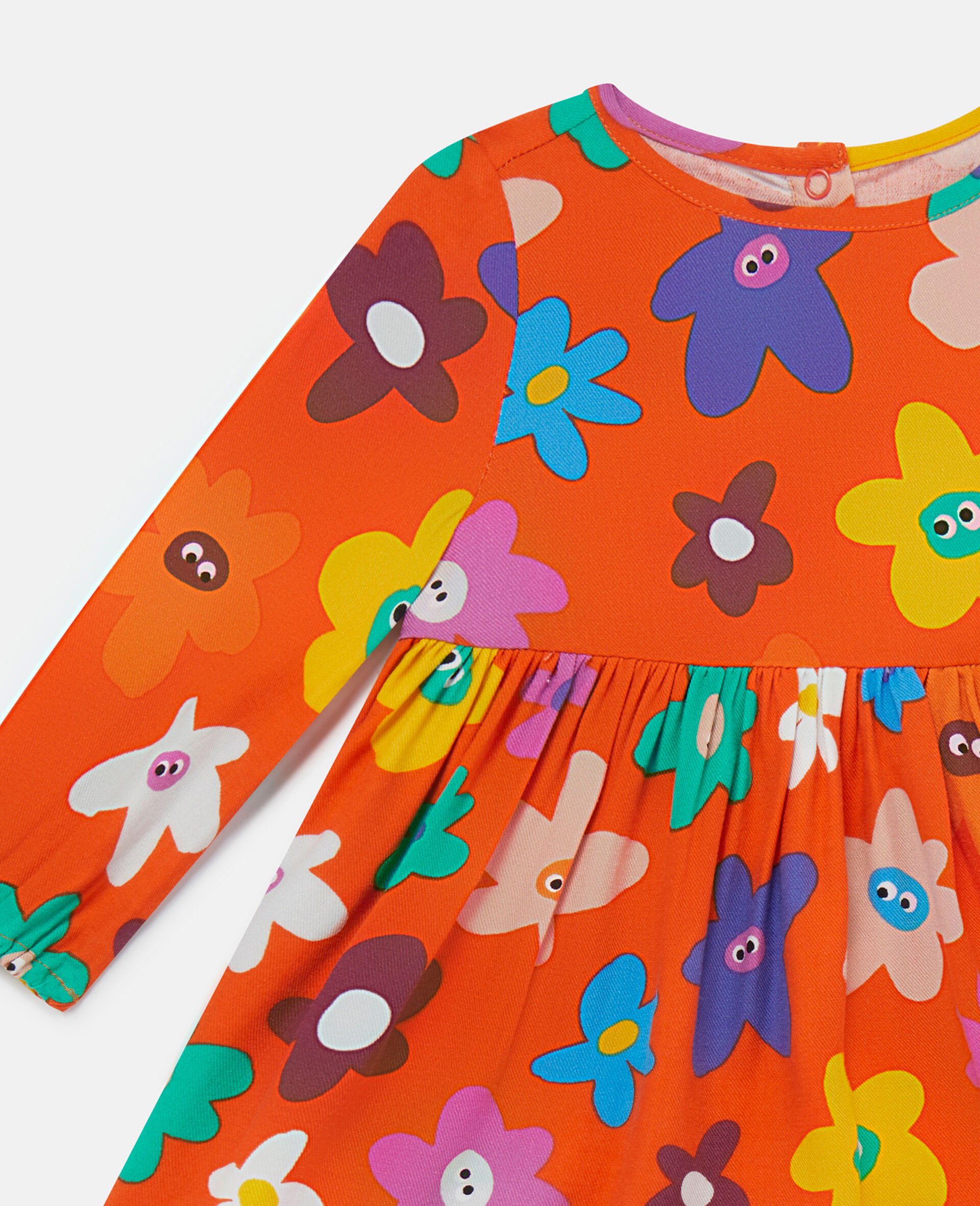 Ensemble robe et bloomer &agrave; imprim&eacute; fleurs souriantes-Fantaisie-large image number 1