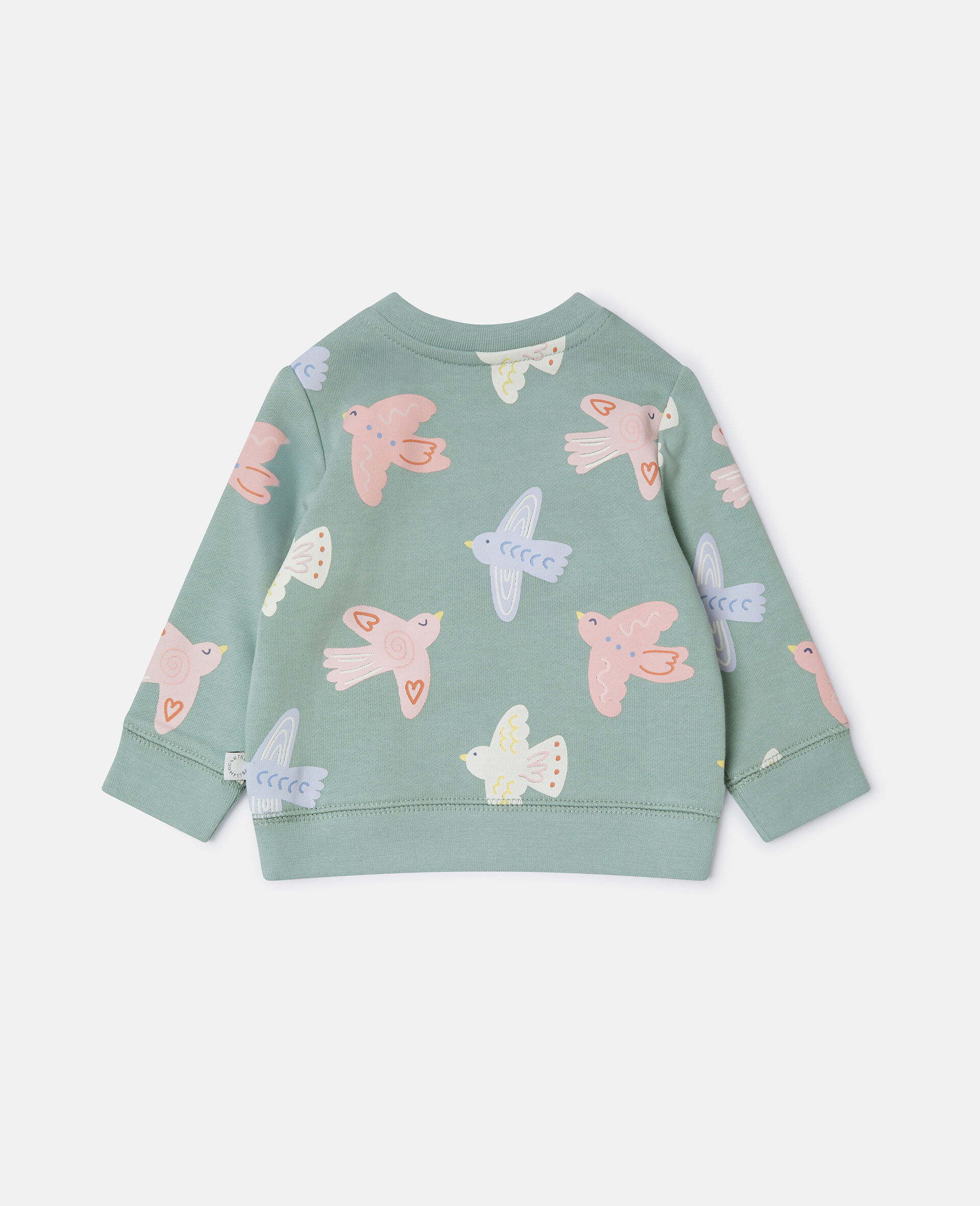 Dove Print Crewneck Sweatshirt-Grey-large image number 2