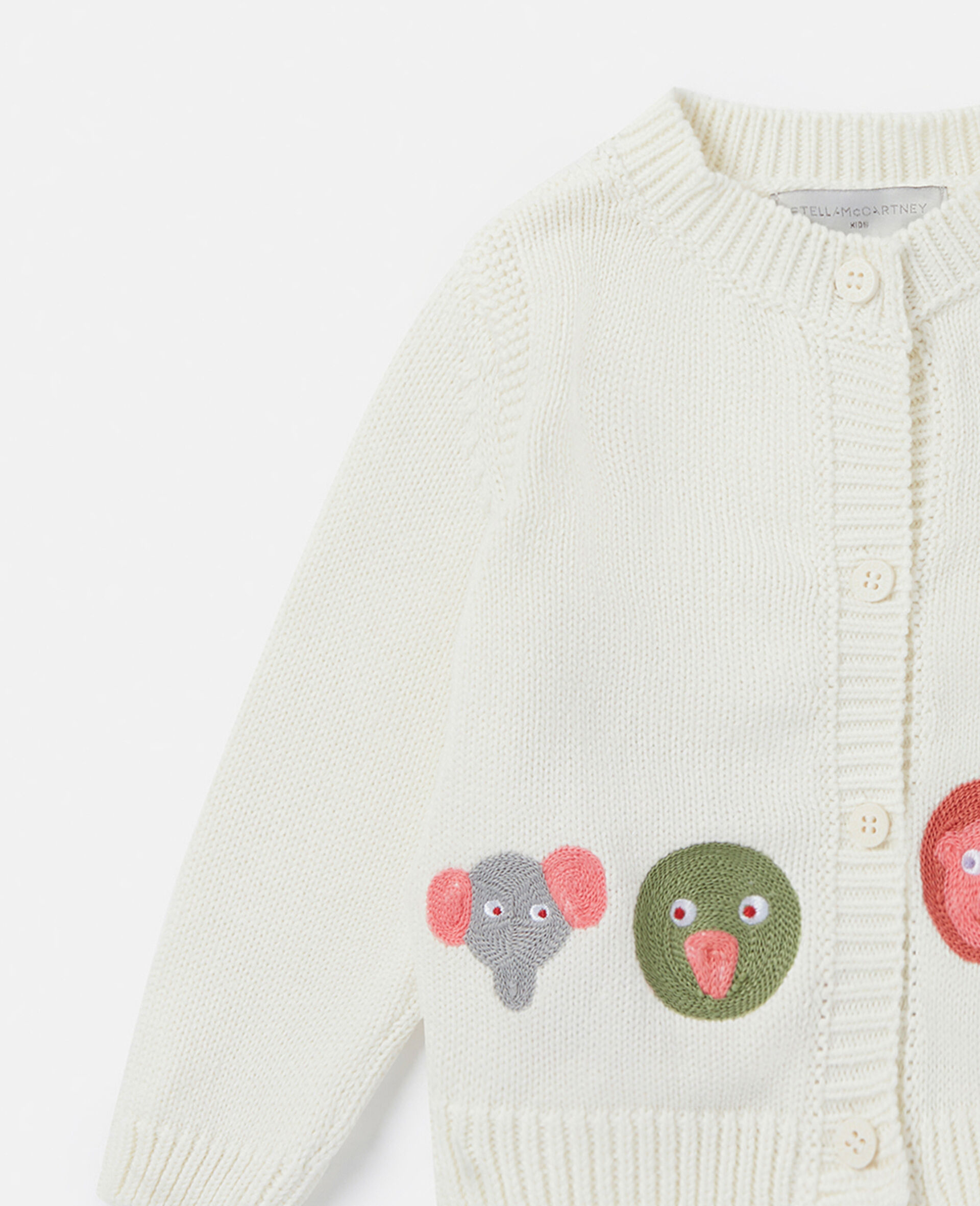 Animal Motif Cardigan-Cream-large Animal Motif Cardigan-Cream-large image number 1