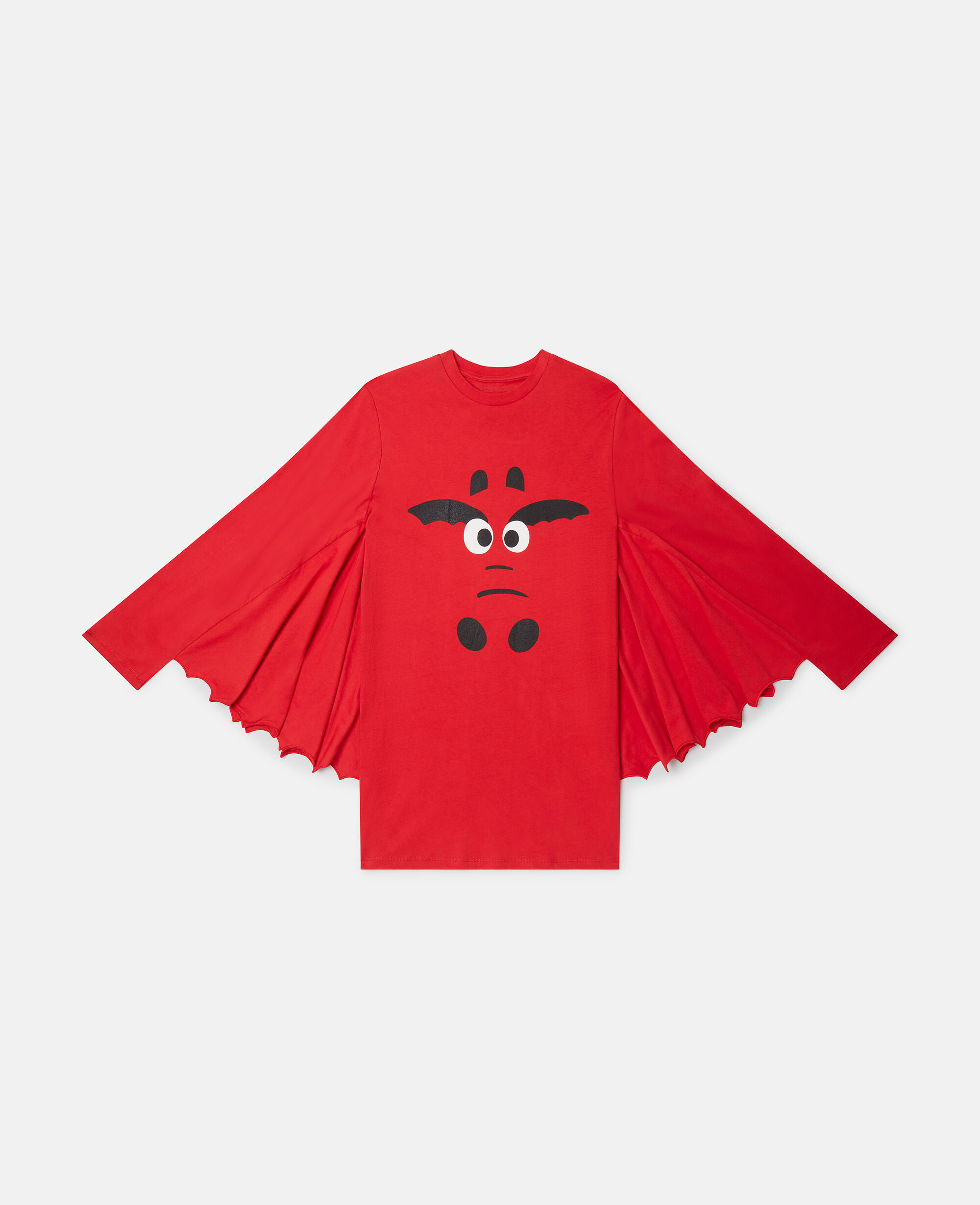 Stella Mccartney Year of The Dragon Jersey Cape Dress Woman Red Size 5