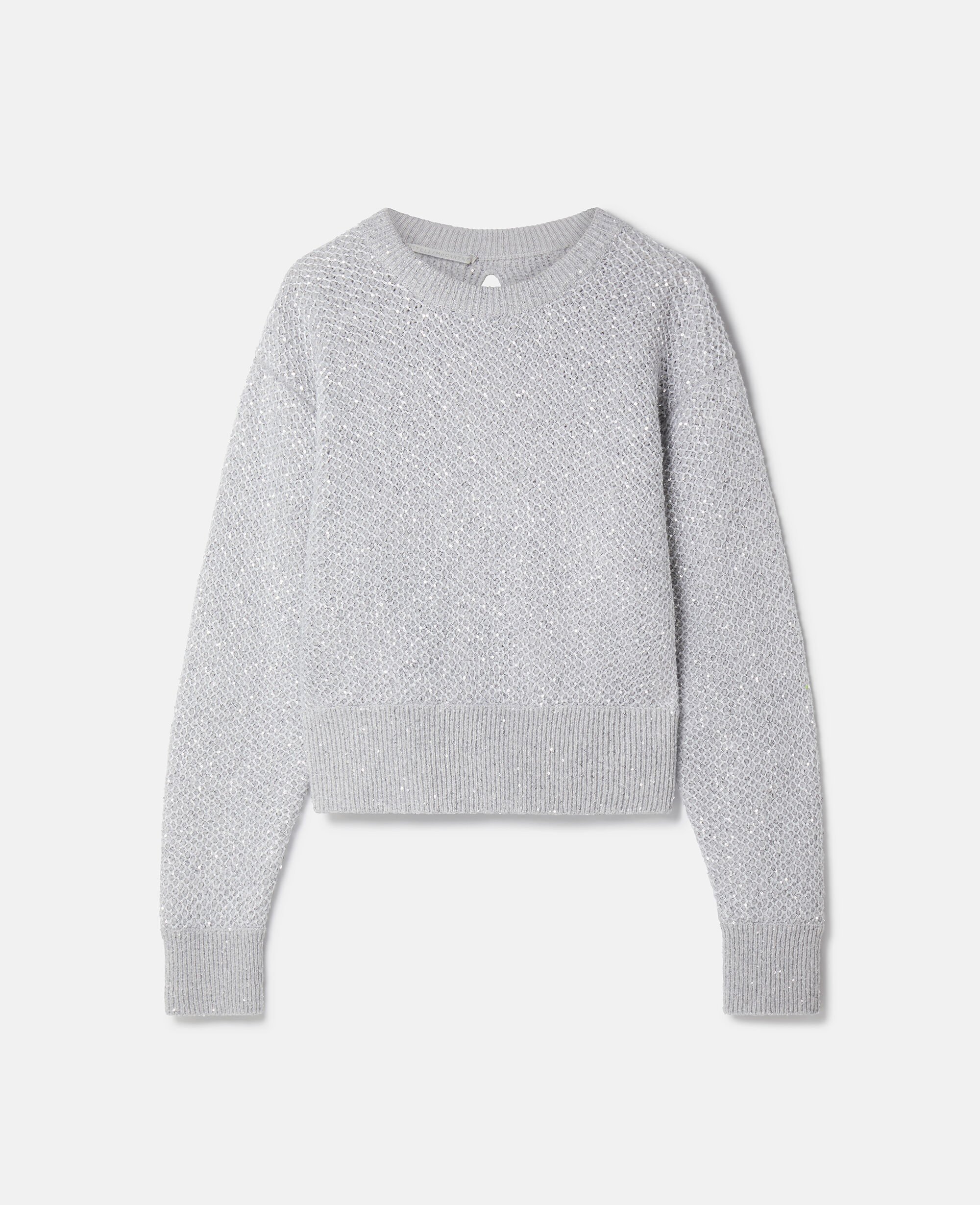 Women Silver Sequin Jumper Stella McCartney US
