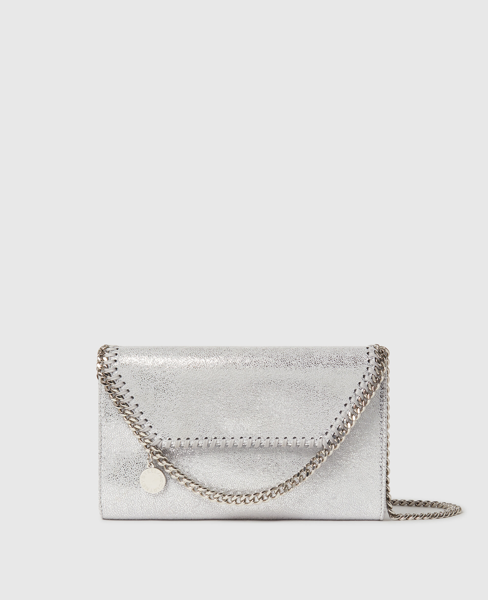 Falabella Wallet on Chain-Silver-medium