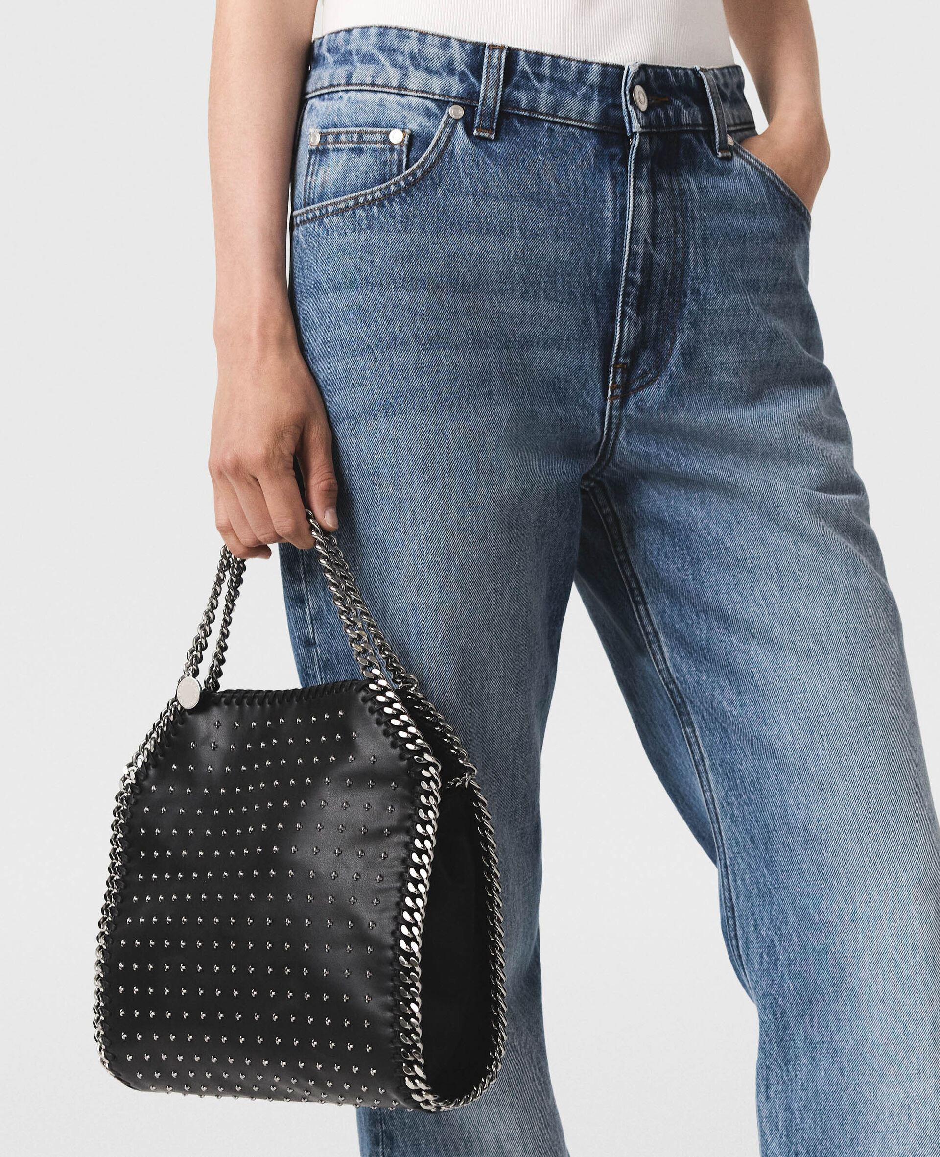 Faded Straight-Leg Mid-Rise Denim Jeans-Blue-large image number 4