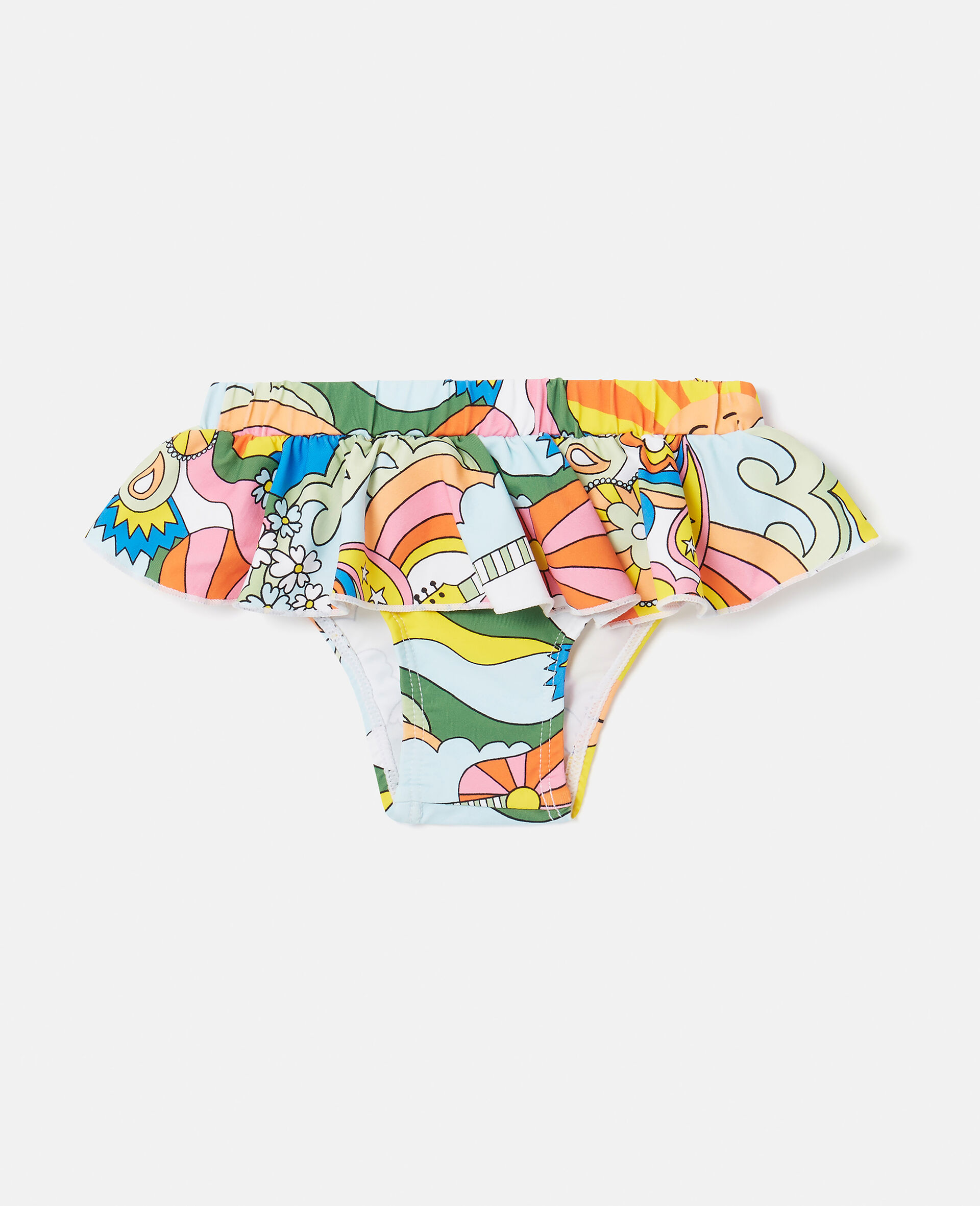 'Love to Dream' Print Bikini Briefs-White-large image number 0