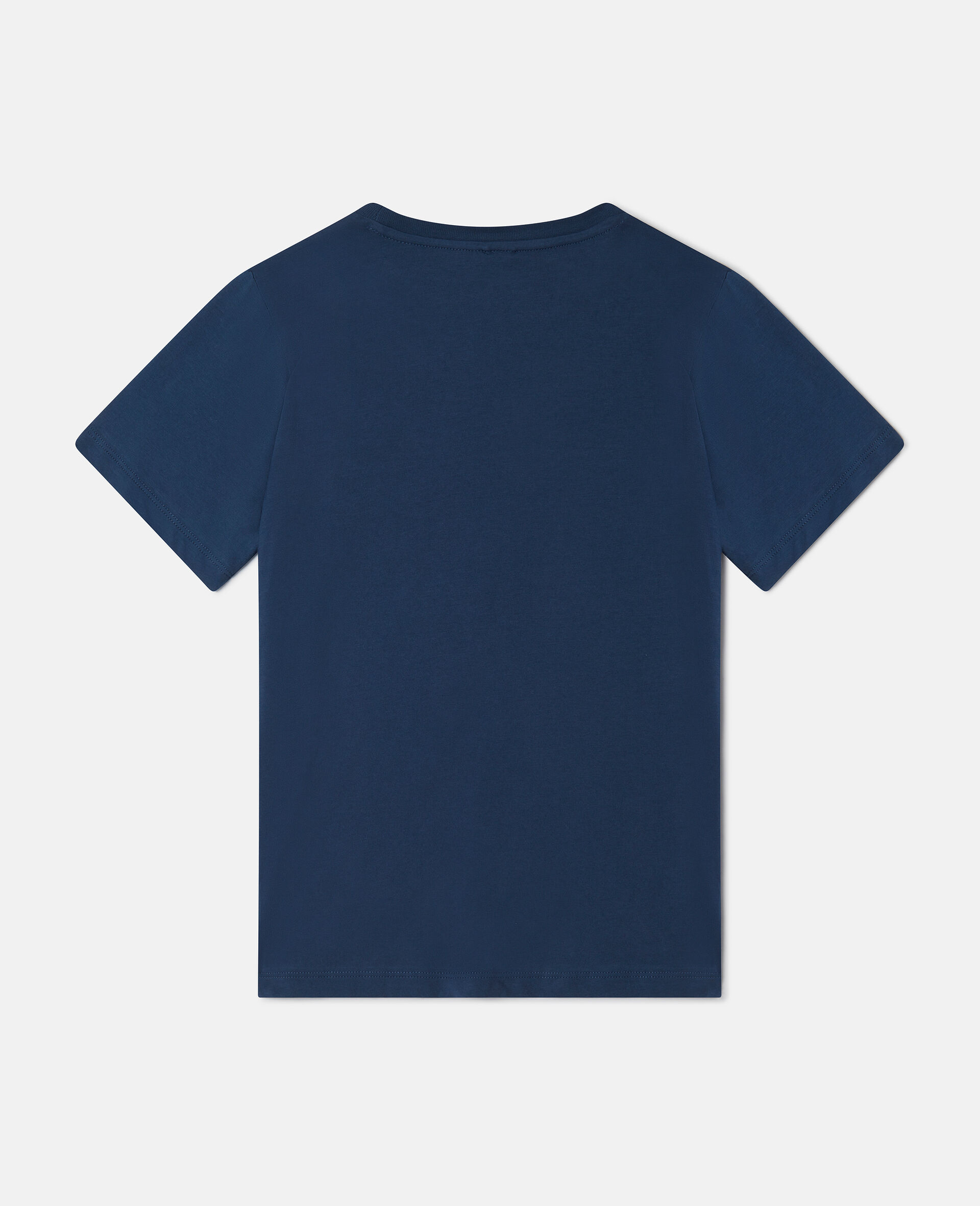 圆章徽标圆盘T恤-蓝色-large image number 2