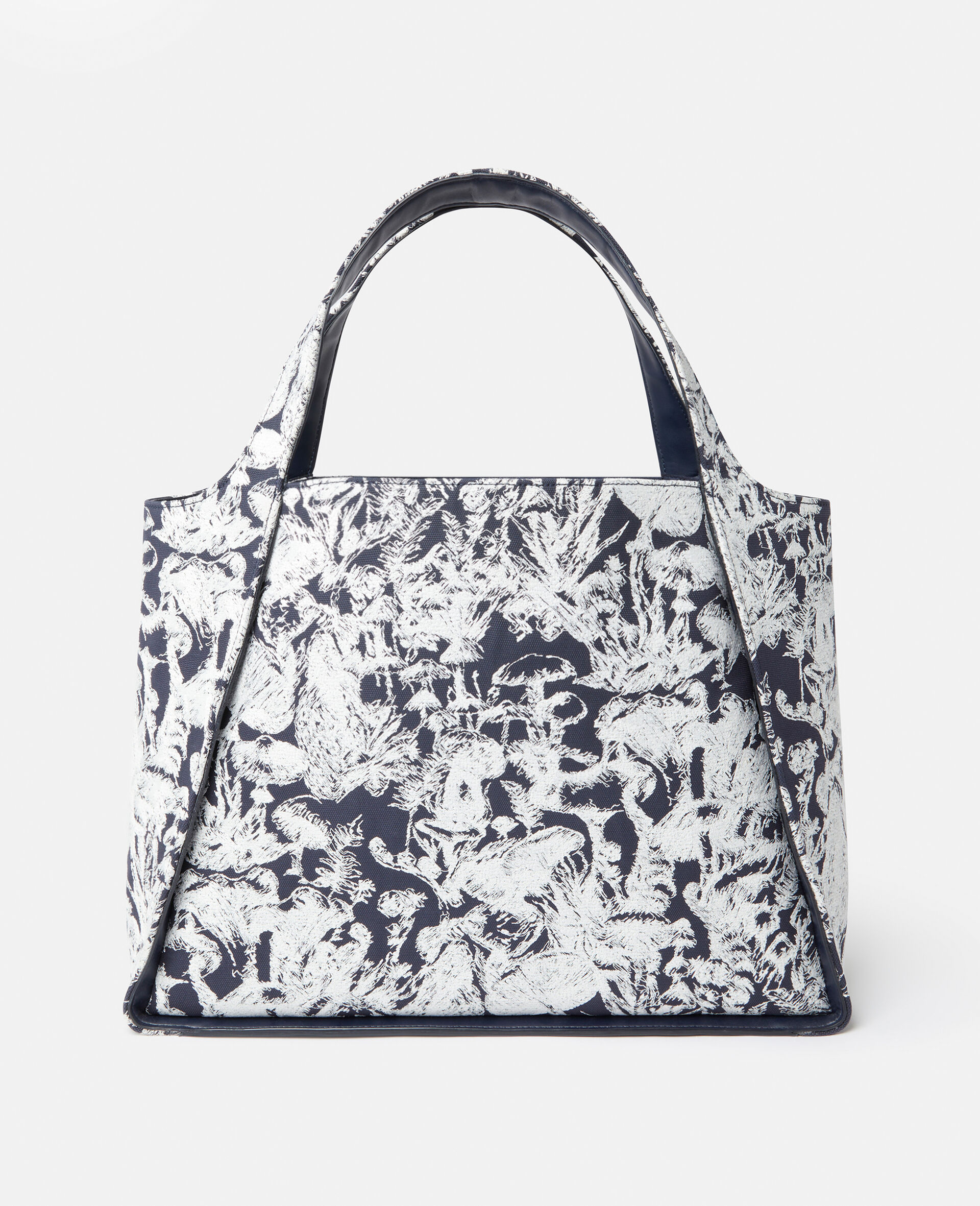 Logo Fungi Forest Toile de Jouy Tote Bag-Red-large image number 3
