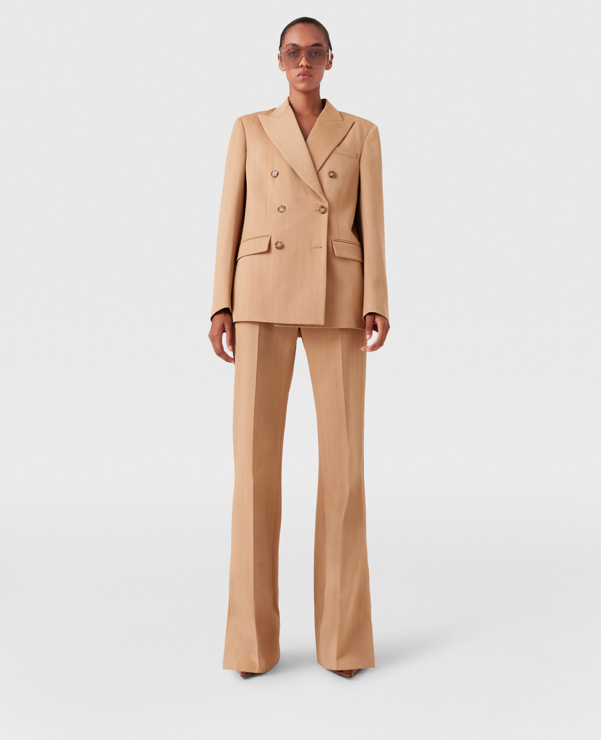 Blazer croise raye-Marron-large image number 5