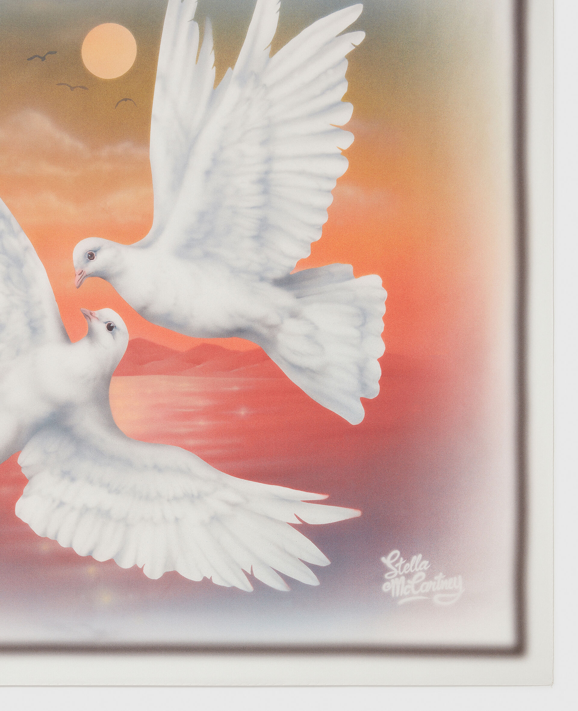 Dove Print Square Scarf-Multicolour-large image number 1