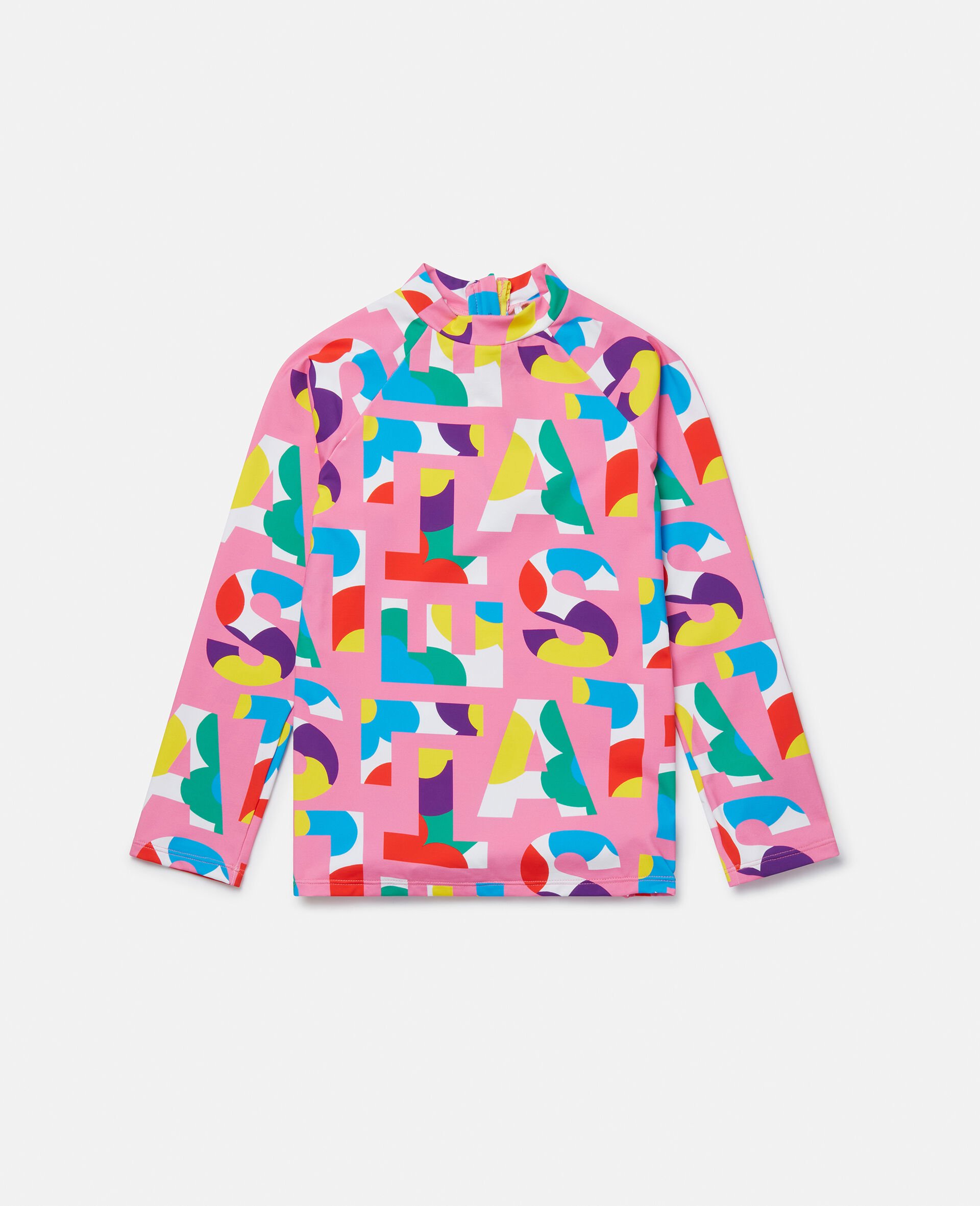 Stella Logo Pop Swim Top-Pink-large image number 0